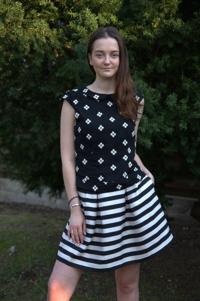 H&M triibuline miniseelik