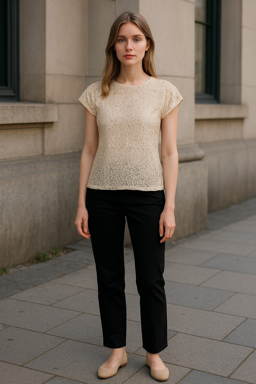 Zara Woman pitsiline top