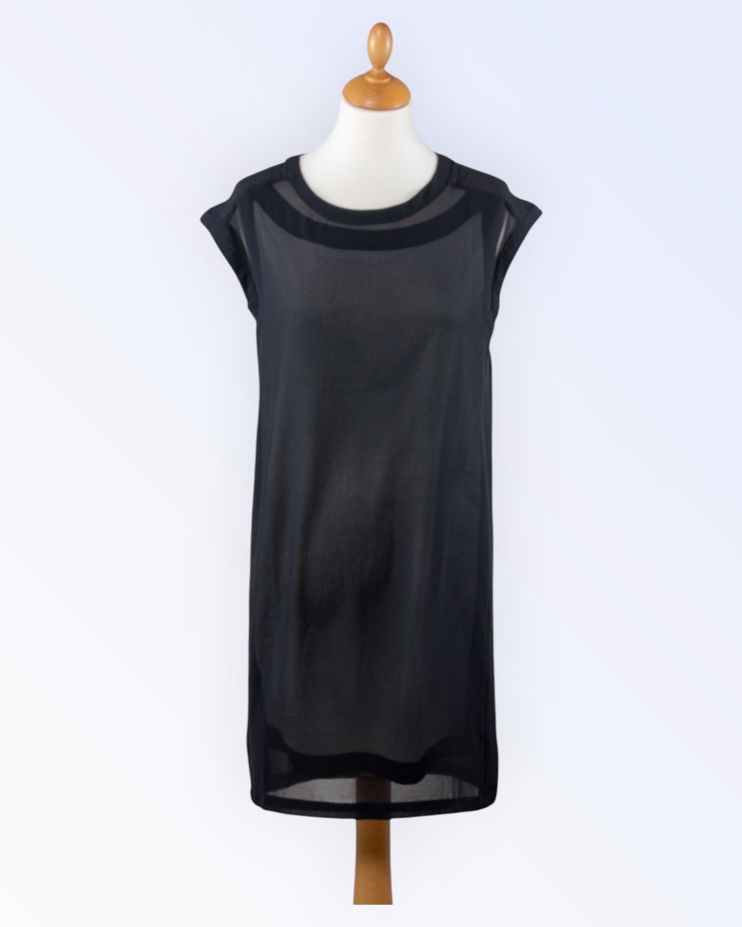 Crocker Apparel black chiffon tunic