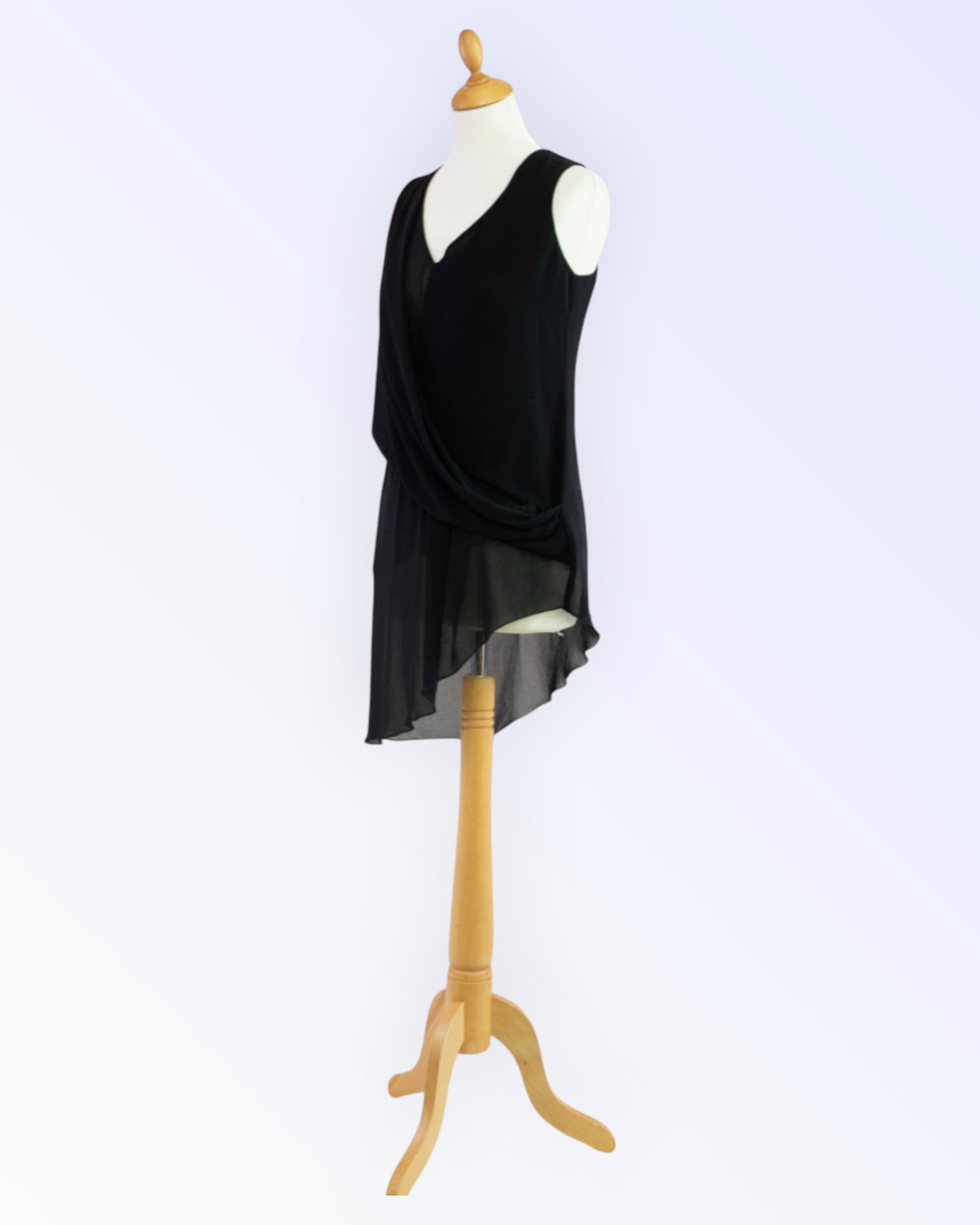 G.Sel black chiffon tunic