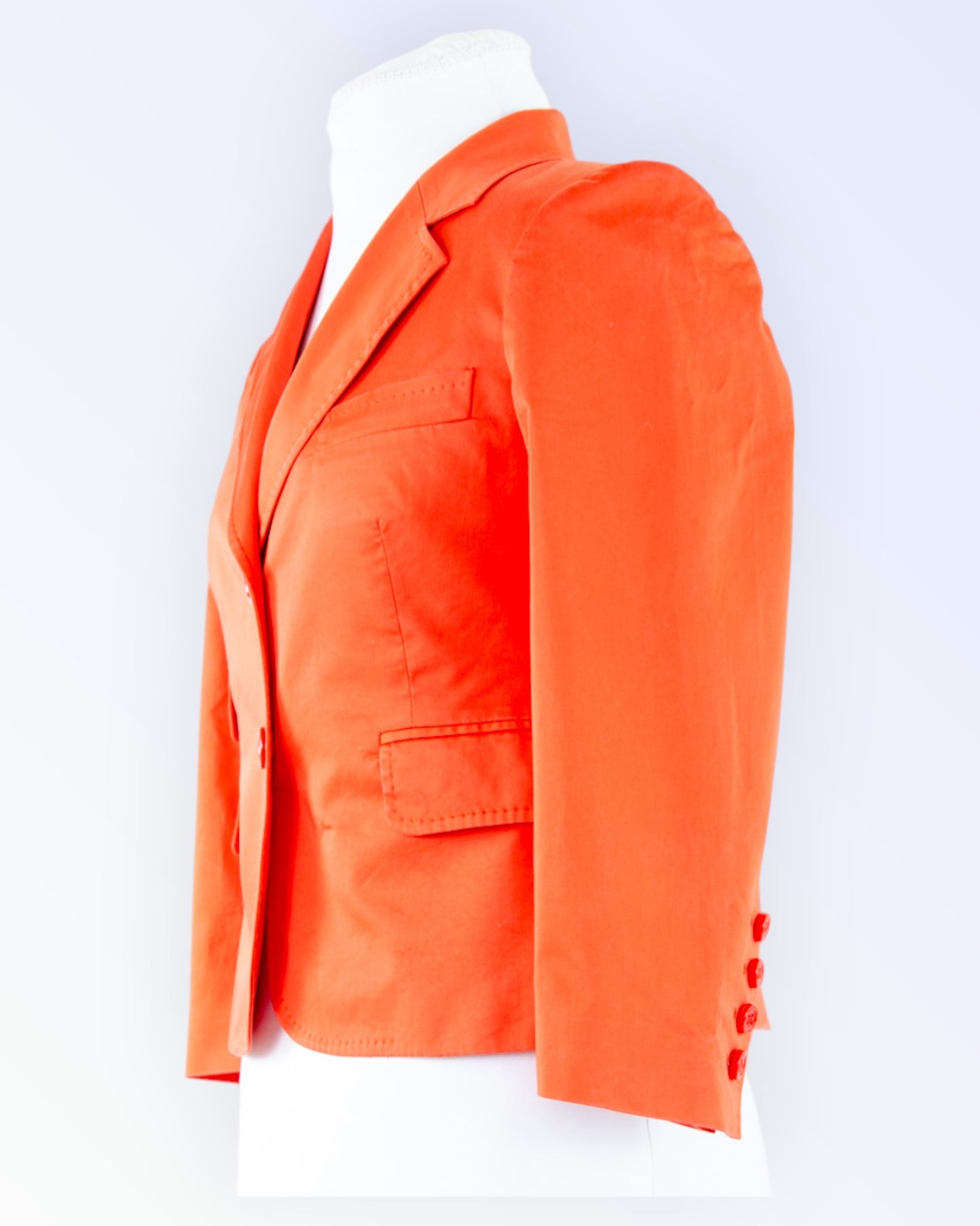 Roberto Verino orange cotton summer jacket