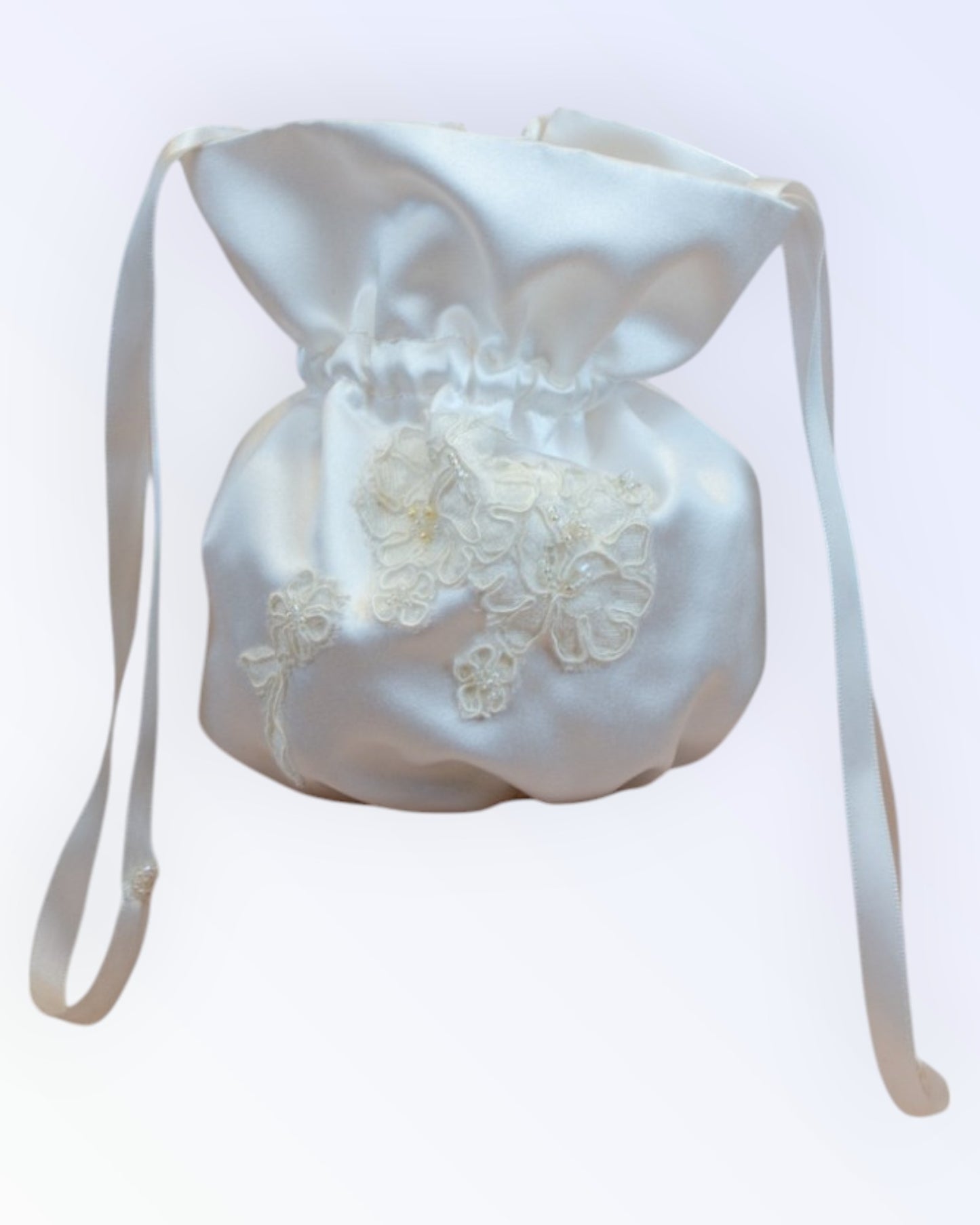 Natural white bag for the bride