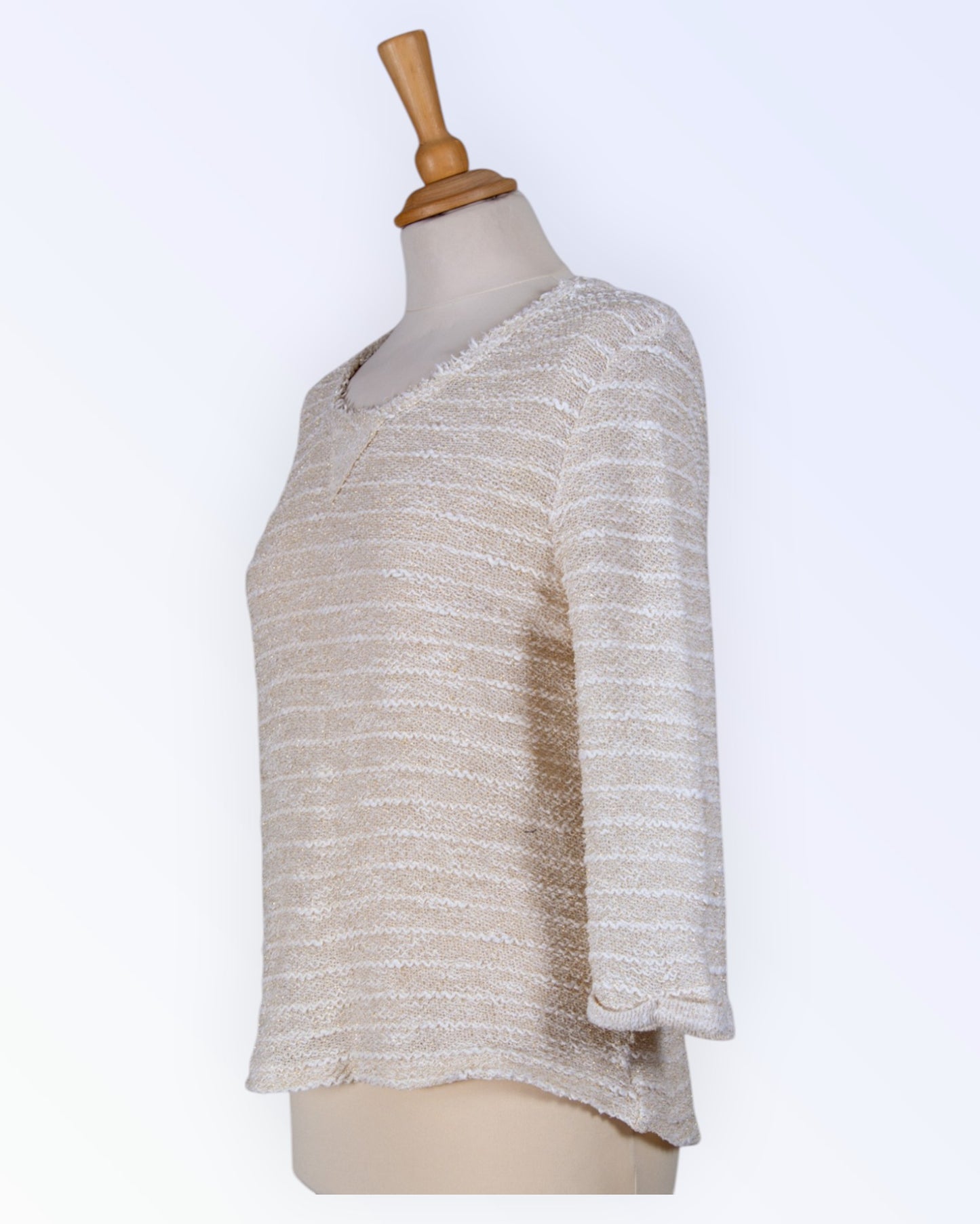 Indigo beige top