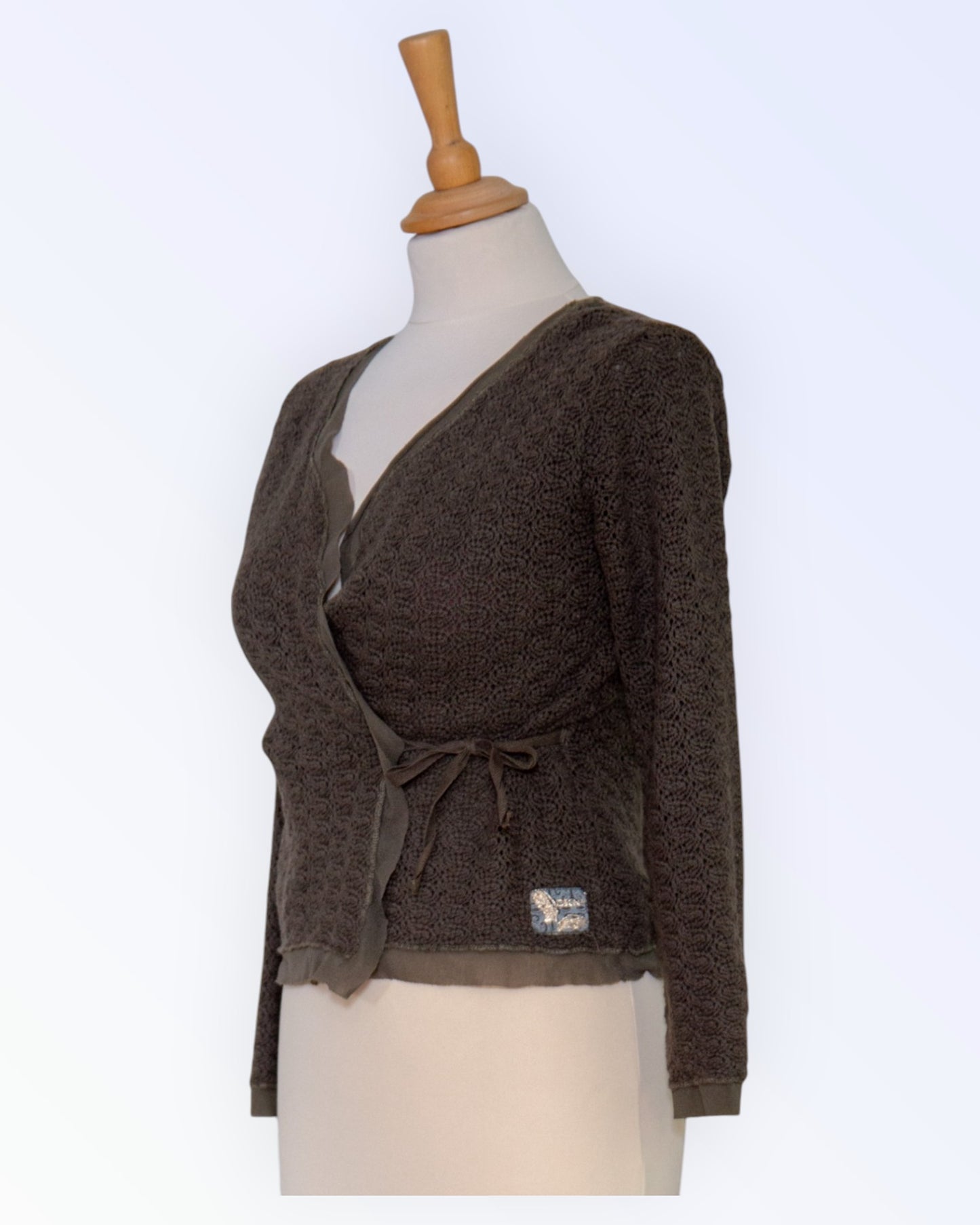 DKNY dark green cardigan
