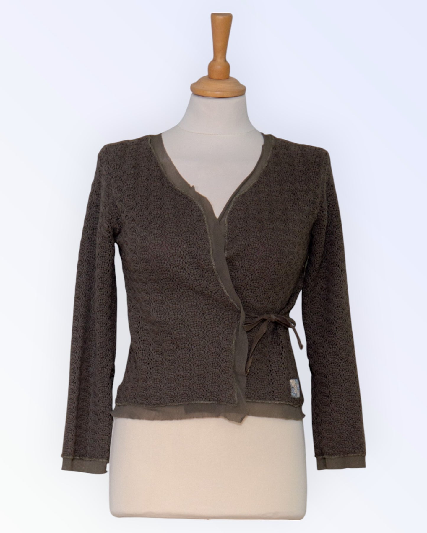 DKNY dark green cardigan