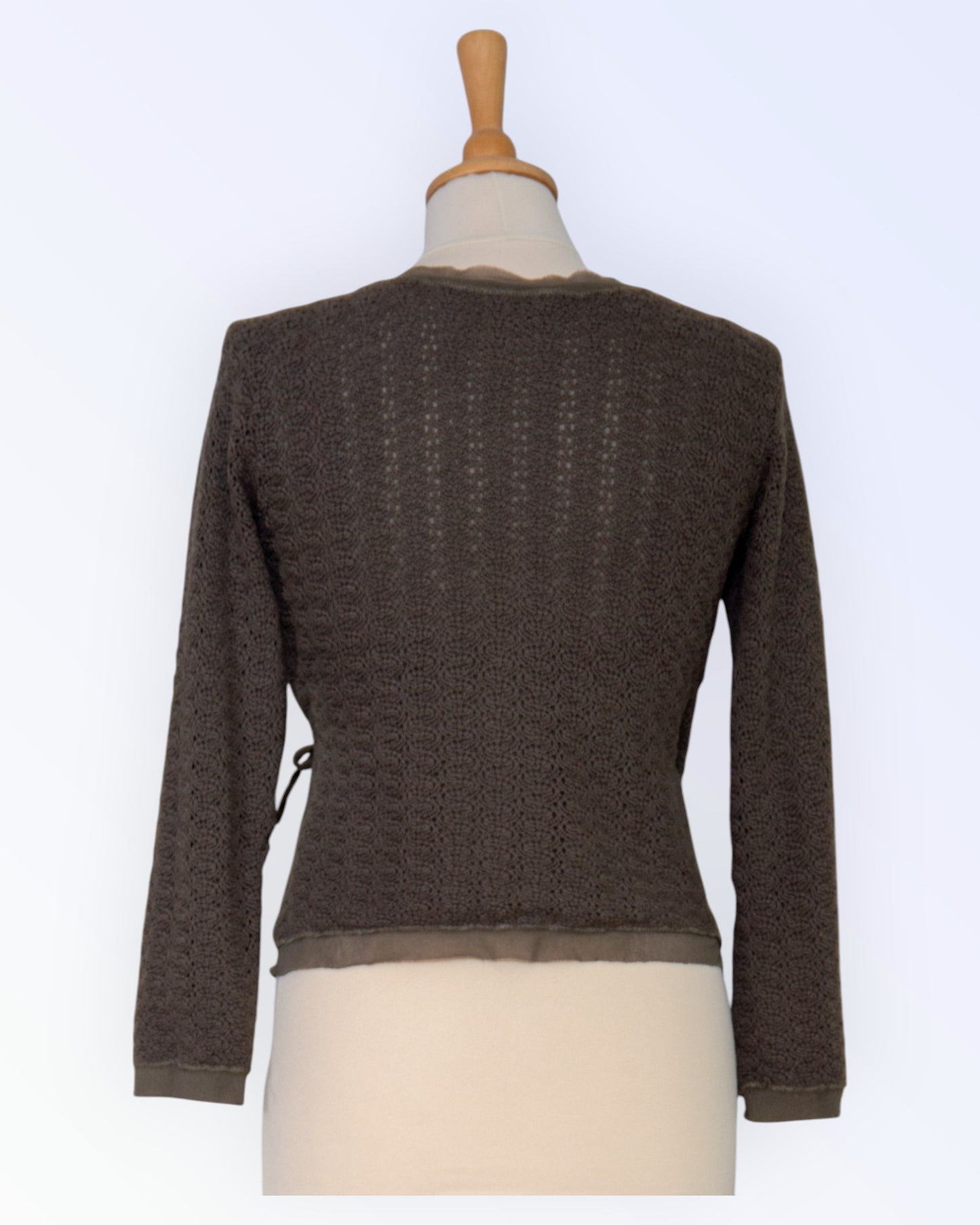 DKNY dark green cardigan