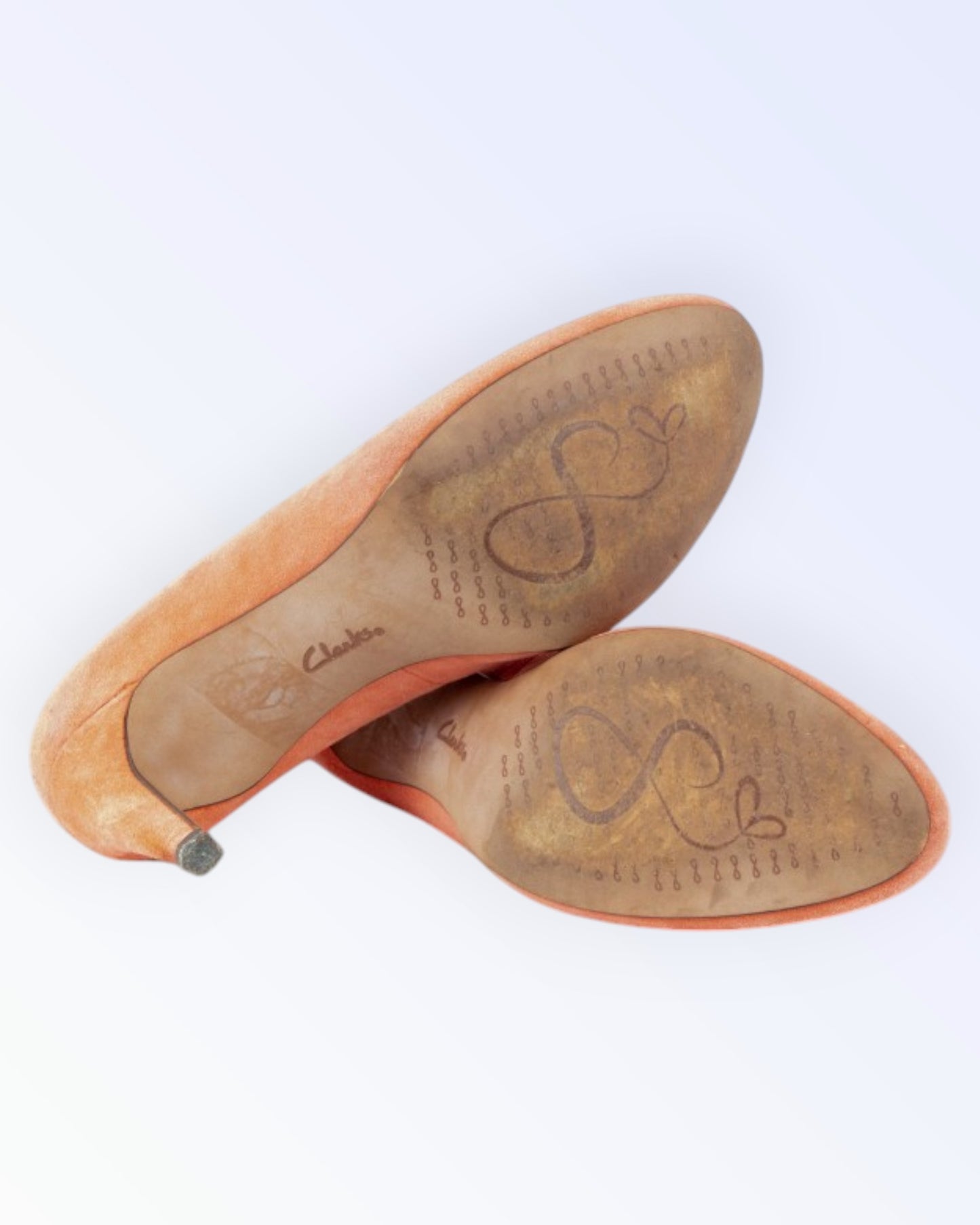 Clarks peach shoes