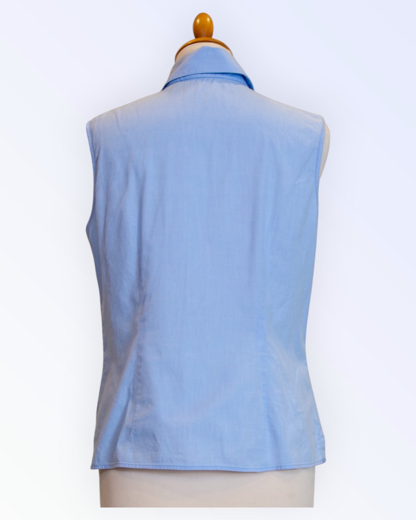 Herringbone Sydney light blue summer blouse