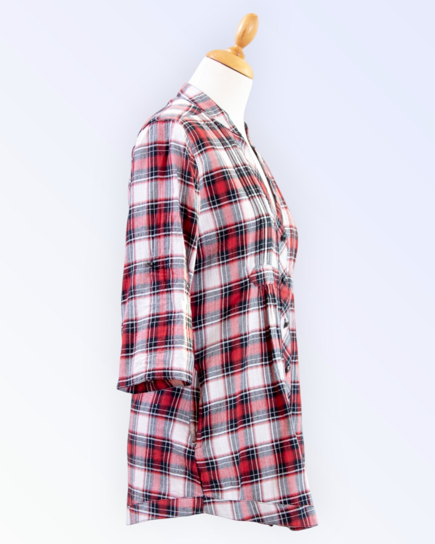Fishbone checked blouse