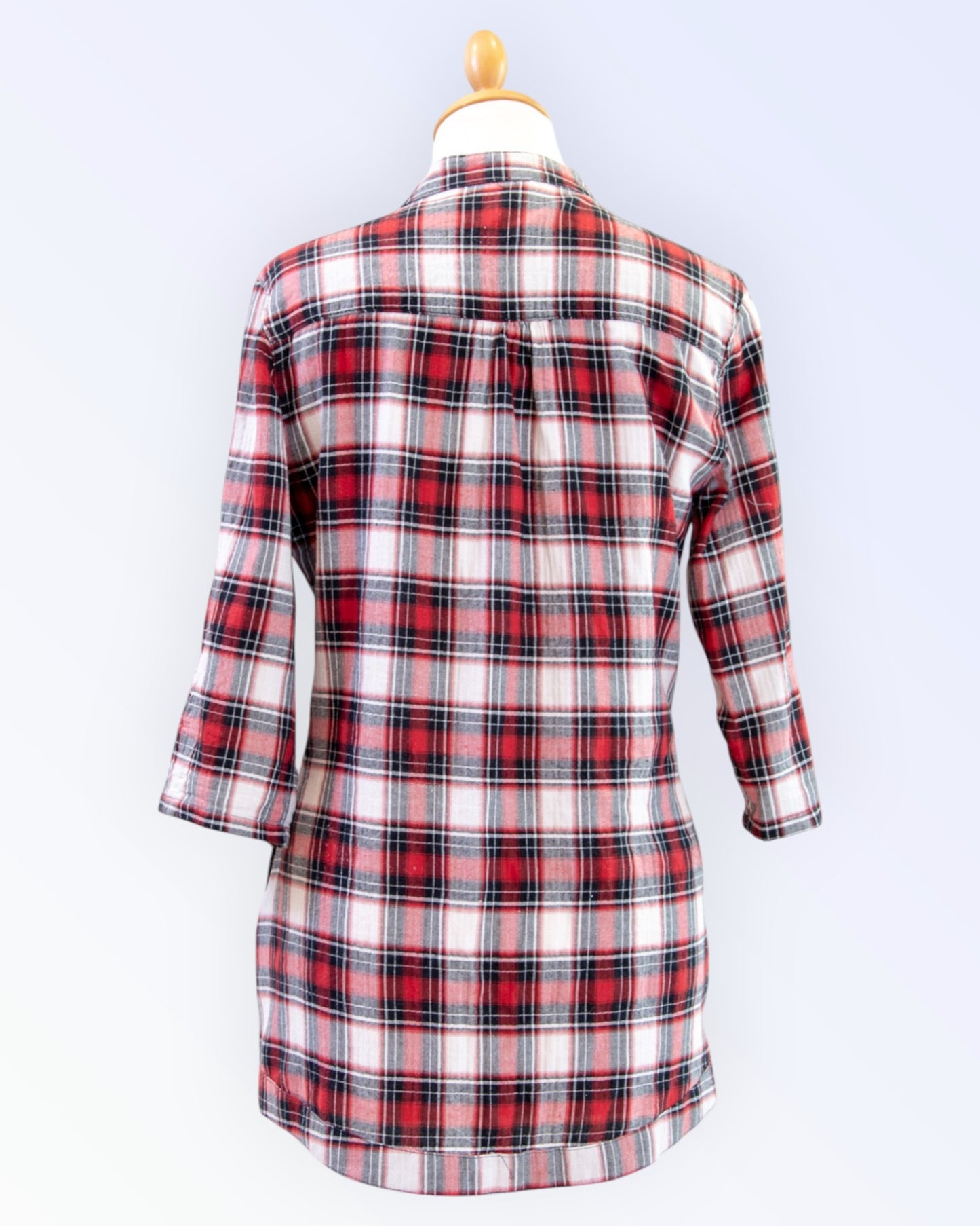 Fishbone checked blouse
