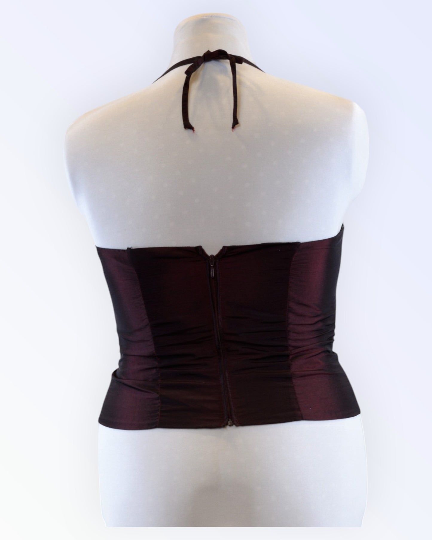 Chou Chou tumepunasest taftist top