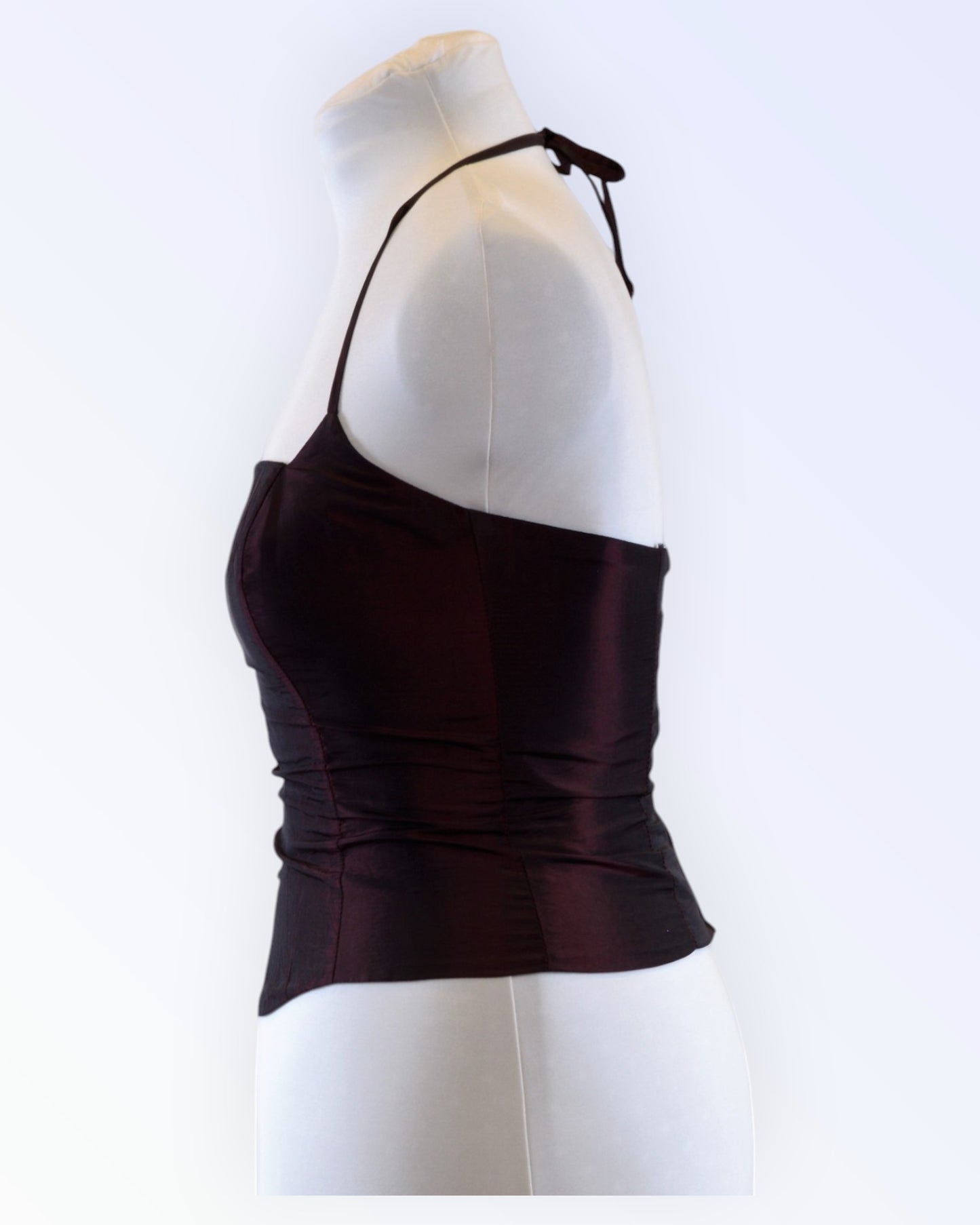 Chou Chou tumepunasest taftist top