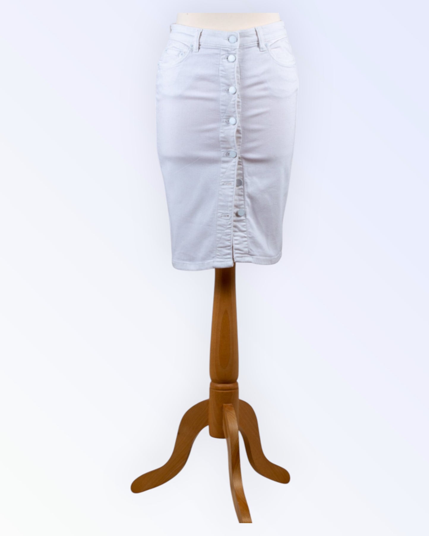 AllSaints valge teksaseelik