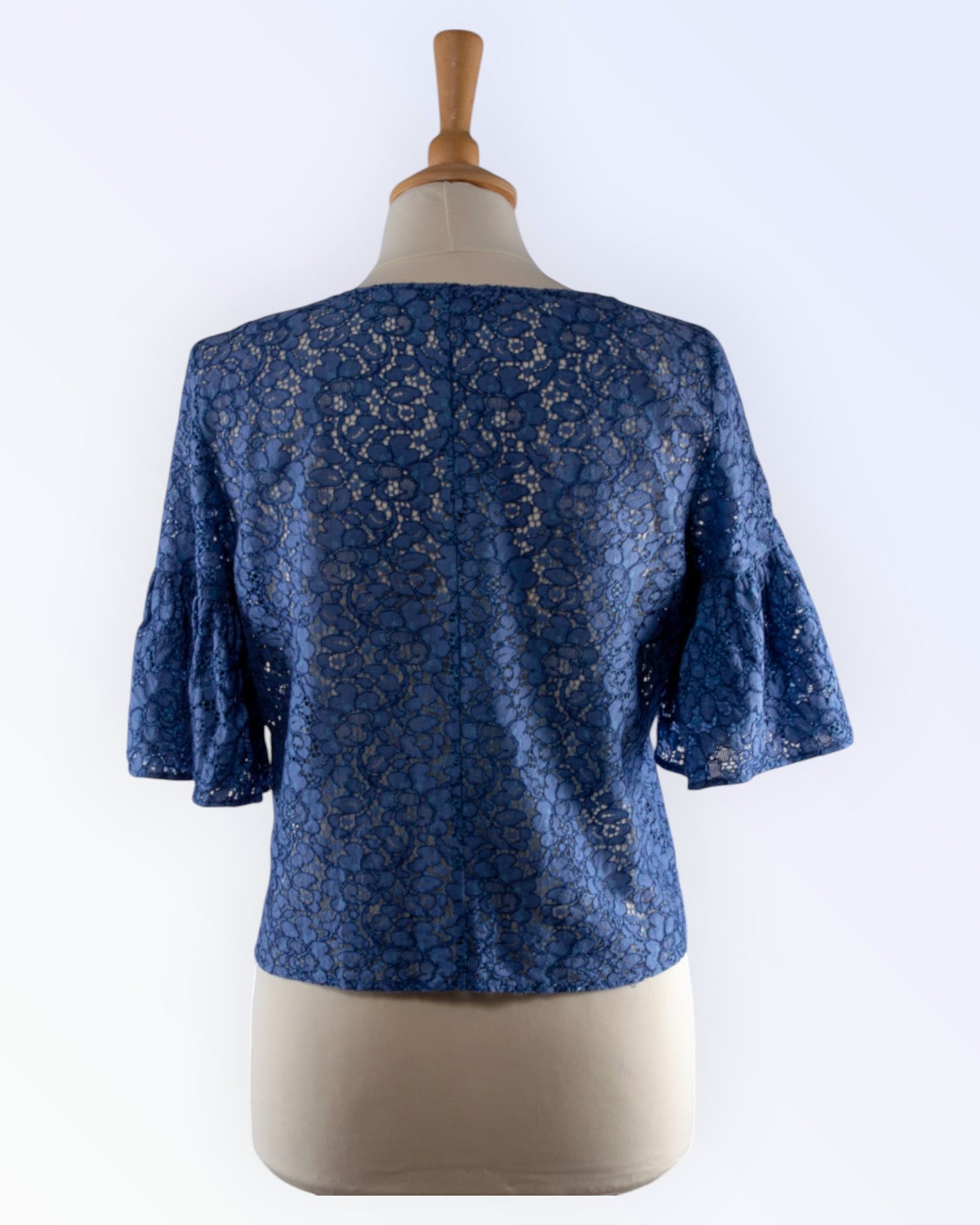 Reserved blue lace blouse