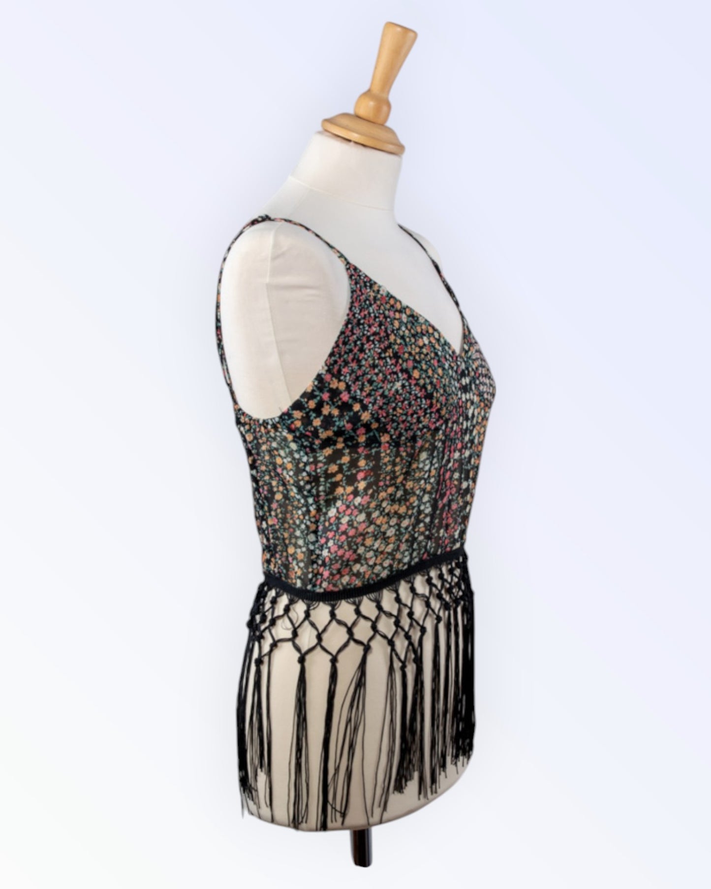 Paper Heart colorful fringed top