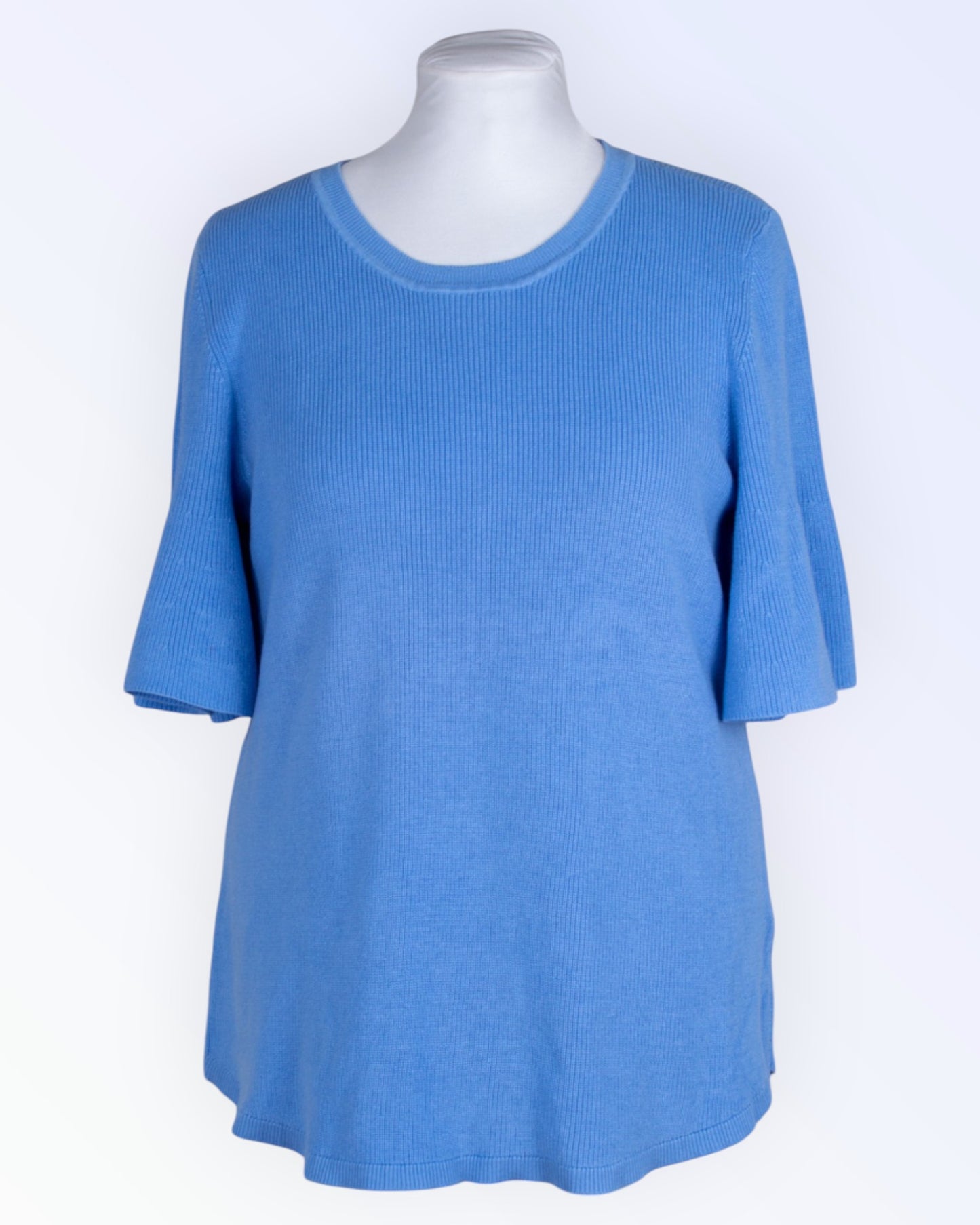 Isaac Mizrahi light blue knitted top