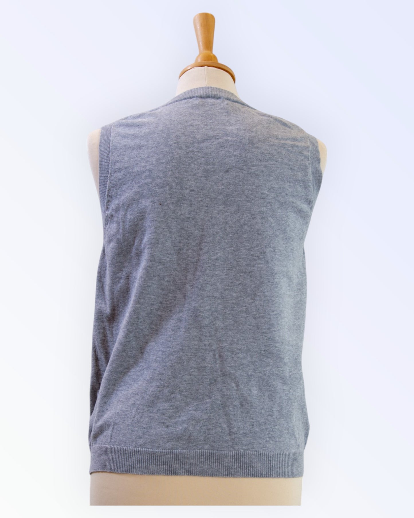 Peppercorn grey cotton vest