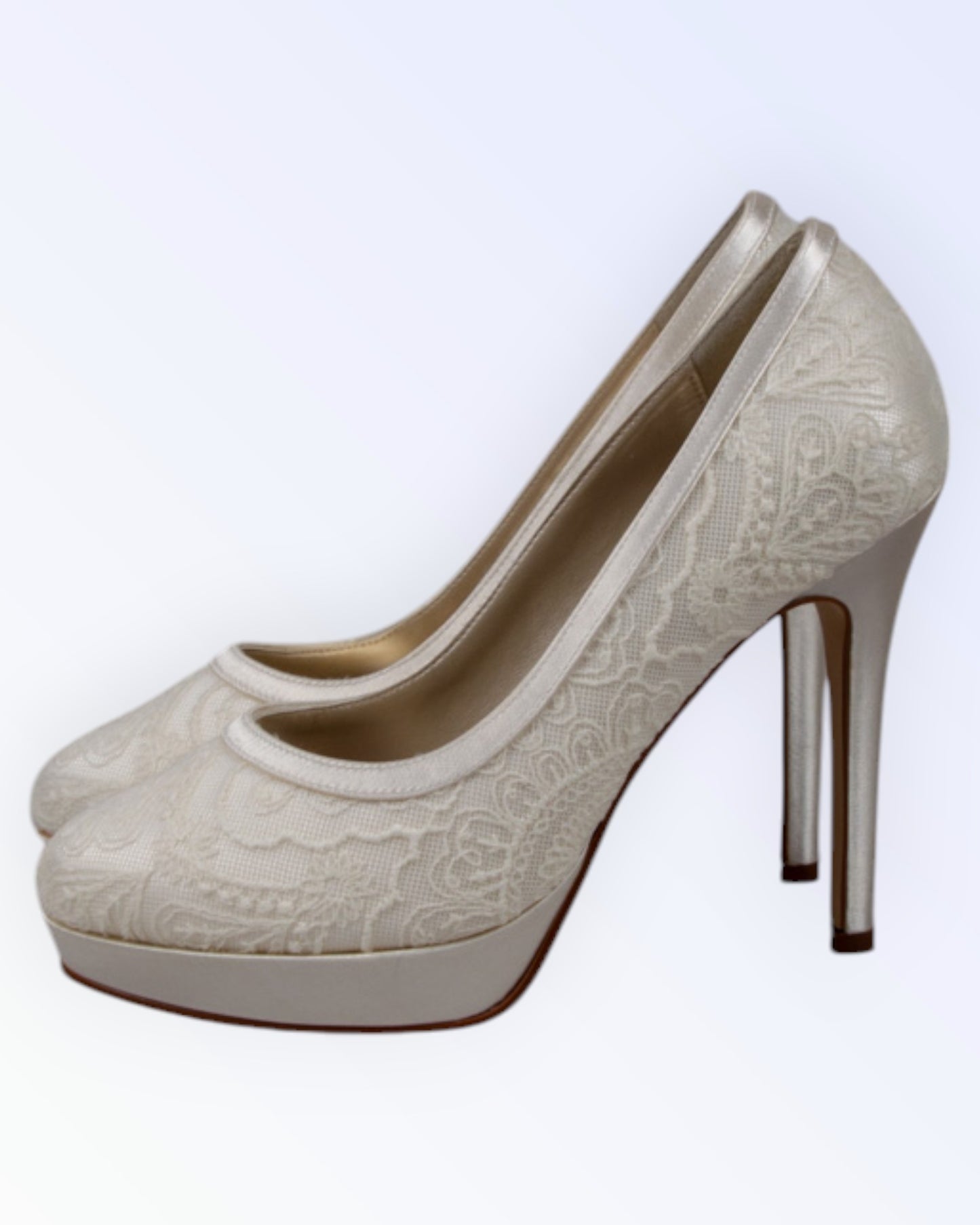 Rainbow satin wedding shoes