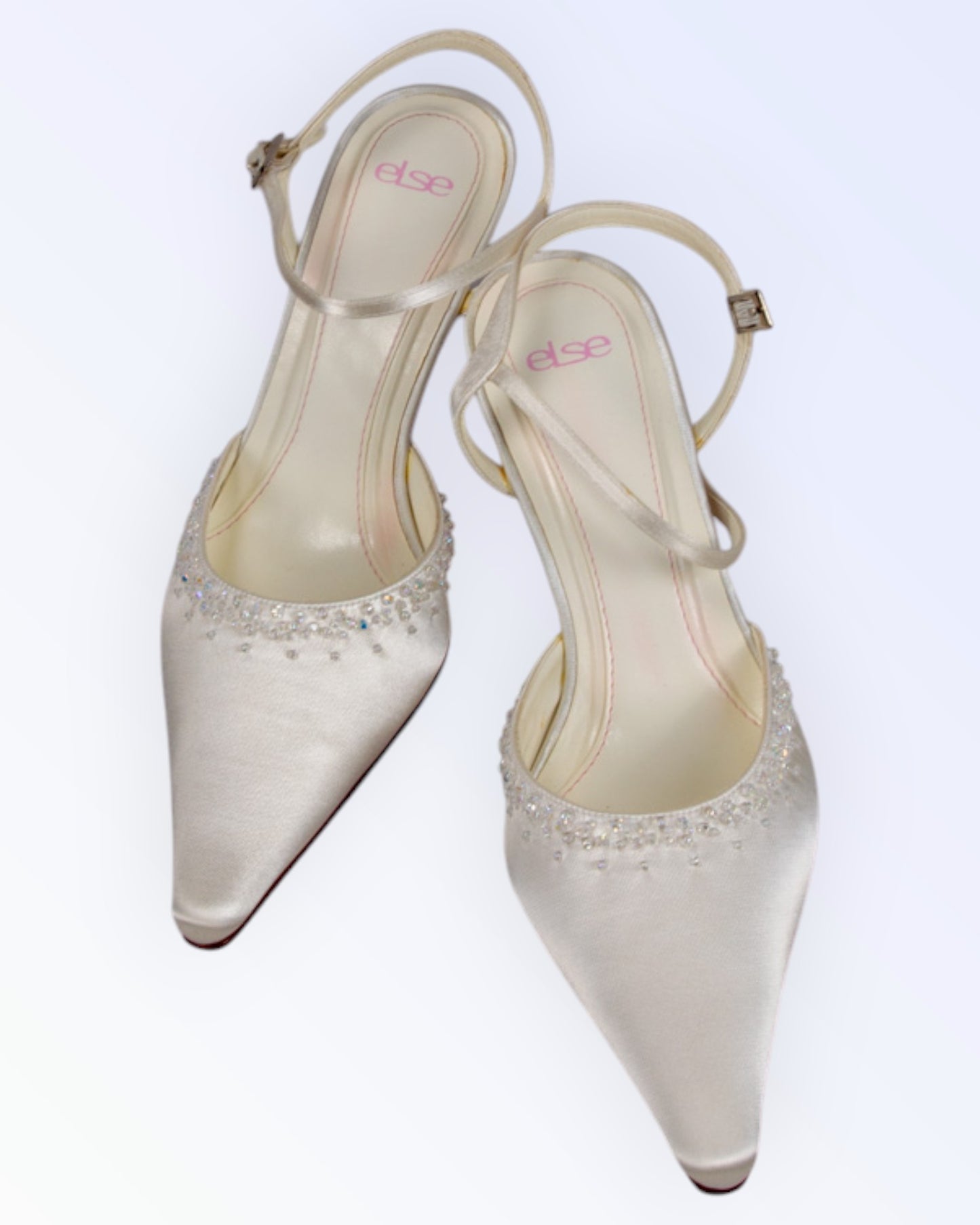 Else by Rainbow satin wedding shoes