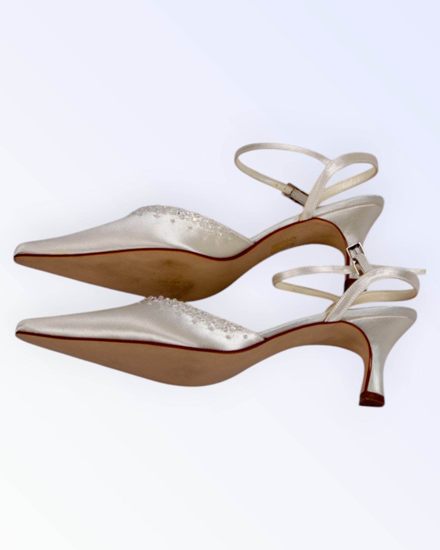 Else by Rainbow satin wedding shoes