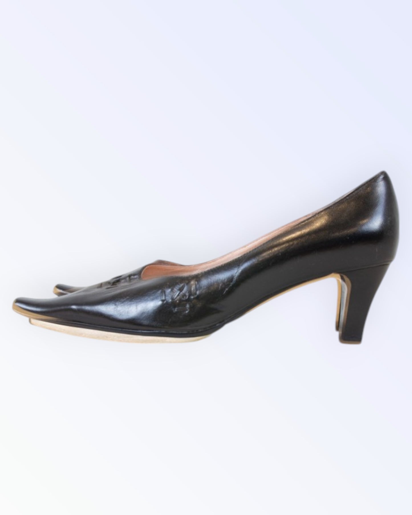 Palazzo D´Oro Classic black leather shoes