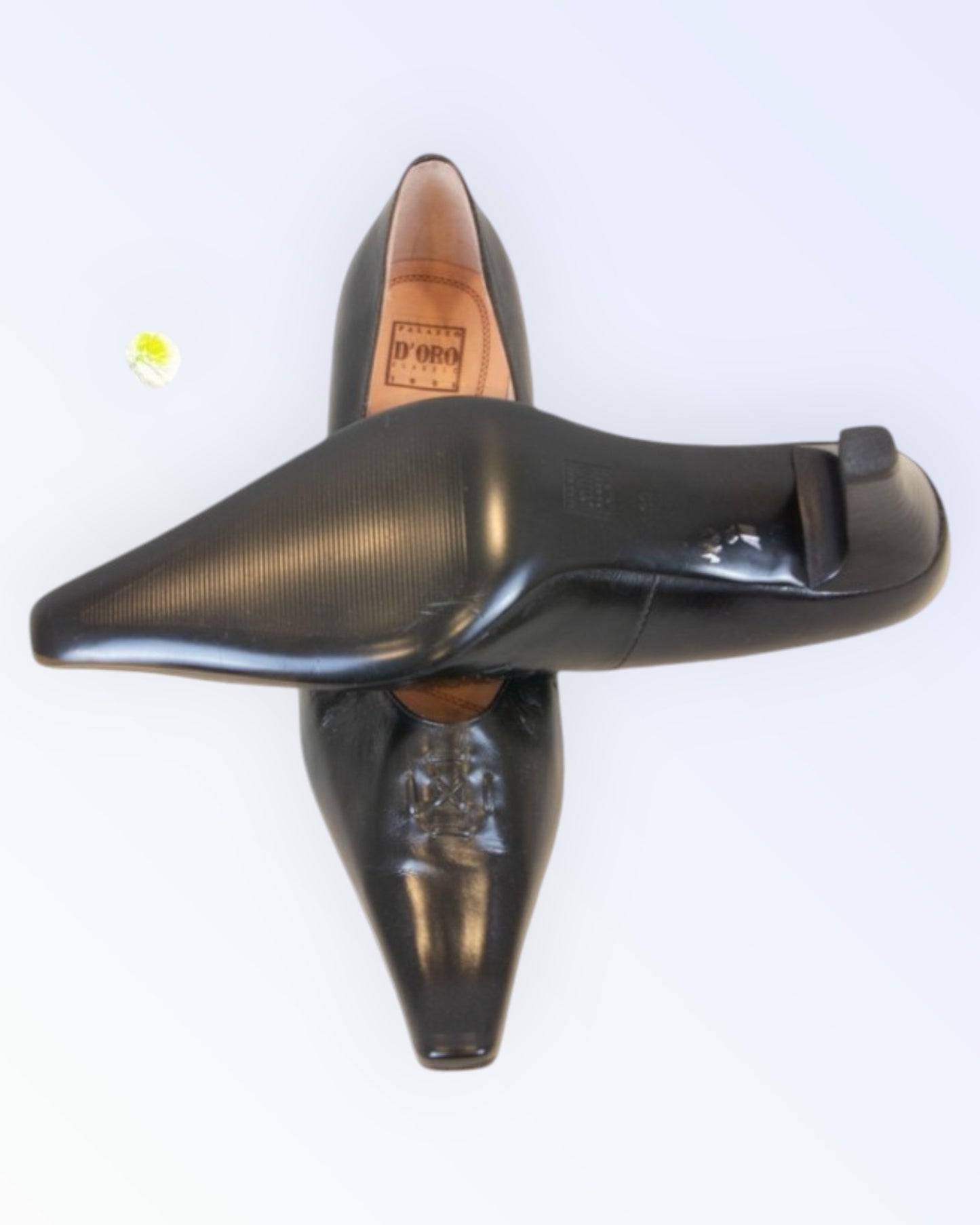 Palazzo D´Oro Classic black leather shoes