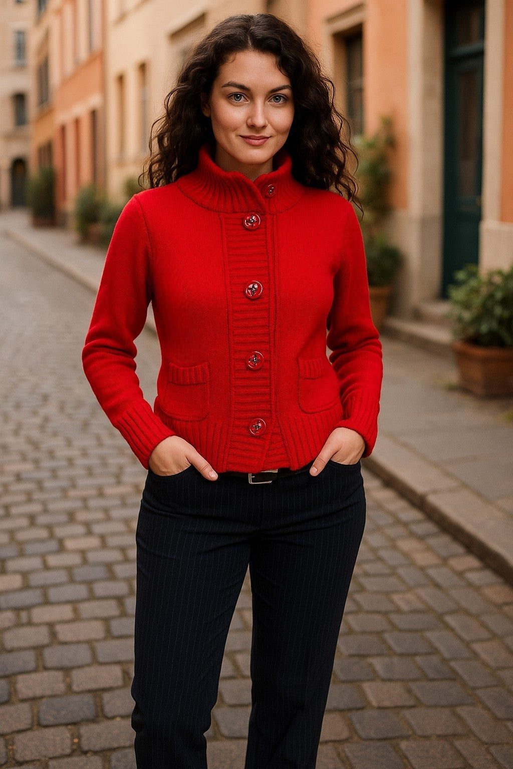 Luisa Cerano punane kardigan