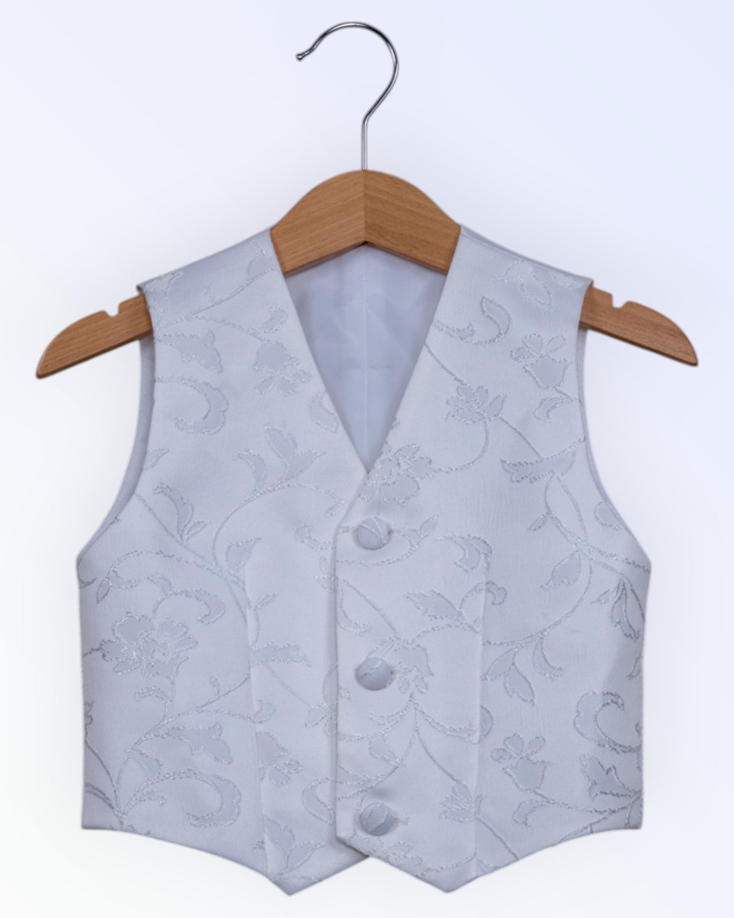 Poiste pidulik valge vest