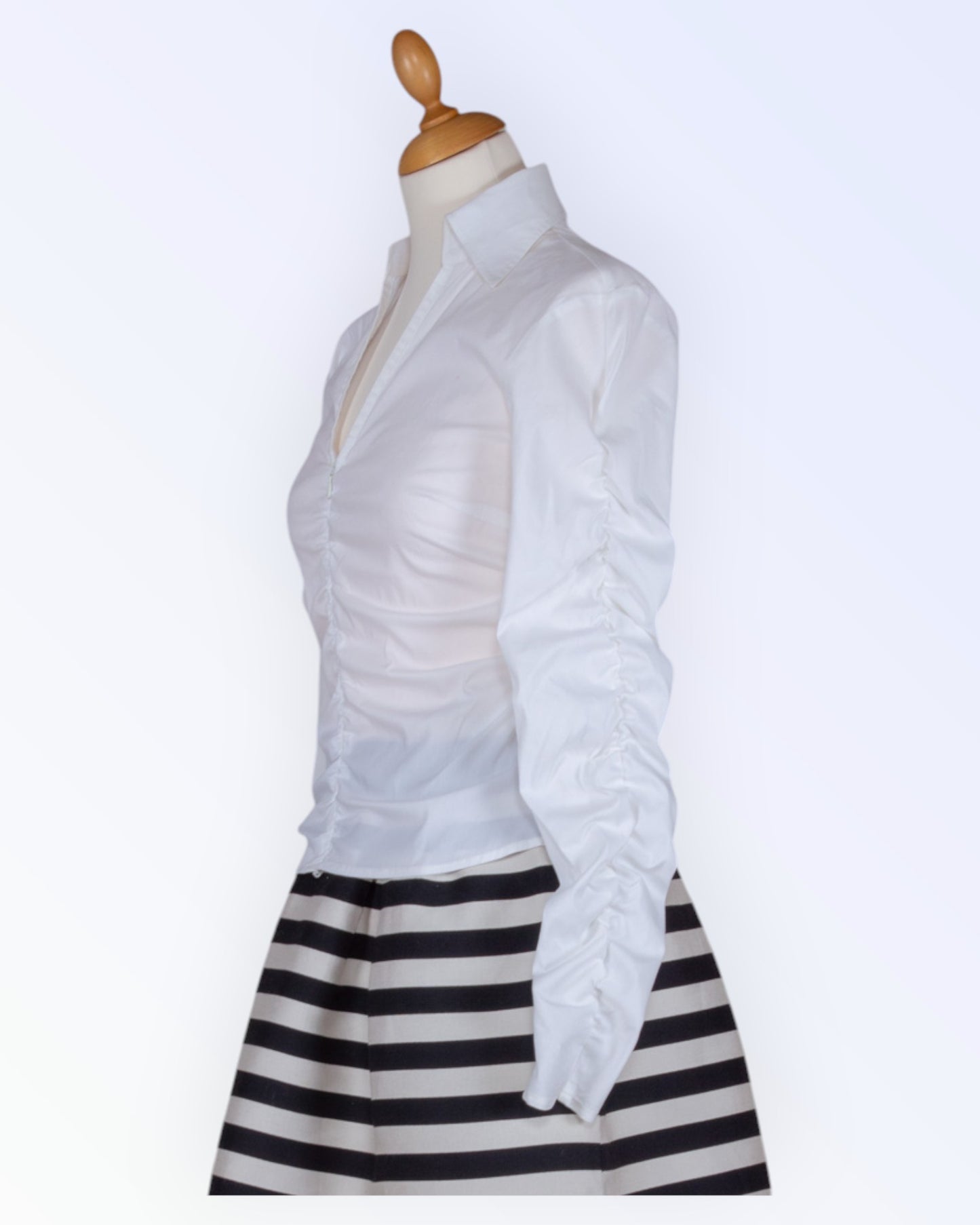 Trussardi Jeans valge sportlik pluus