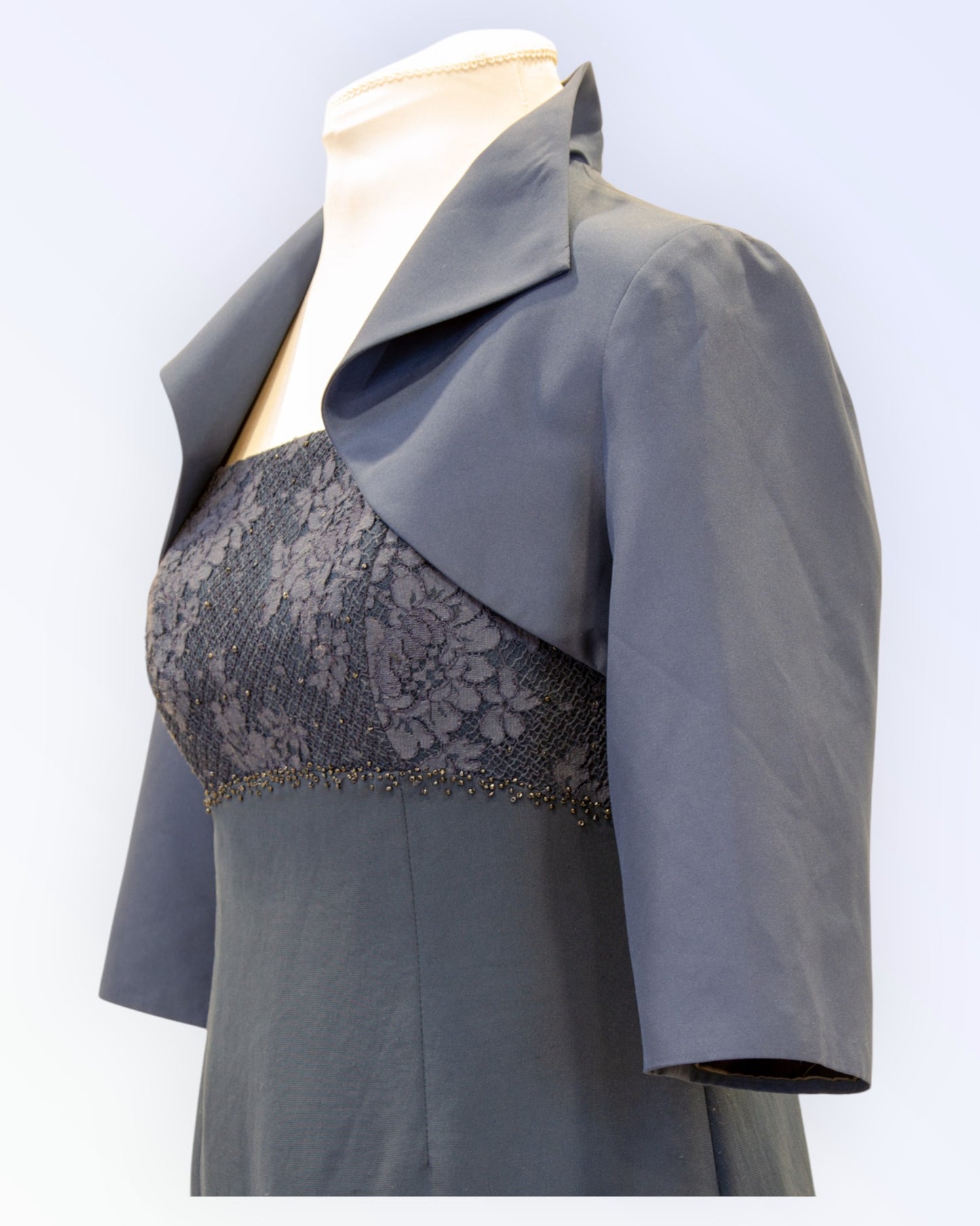 Navy blue formal bolero jacket