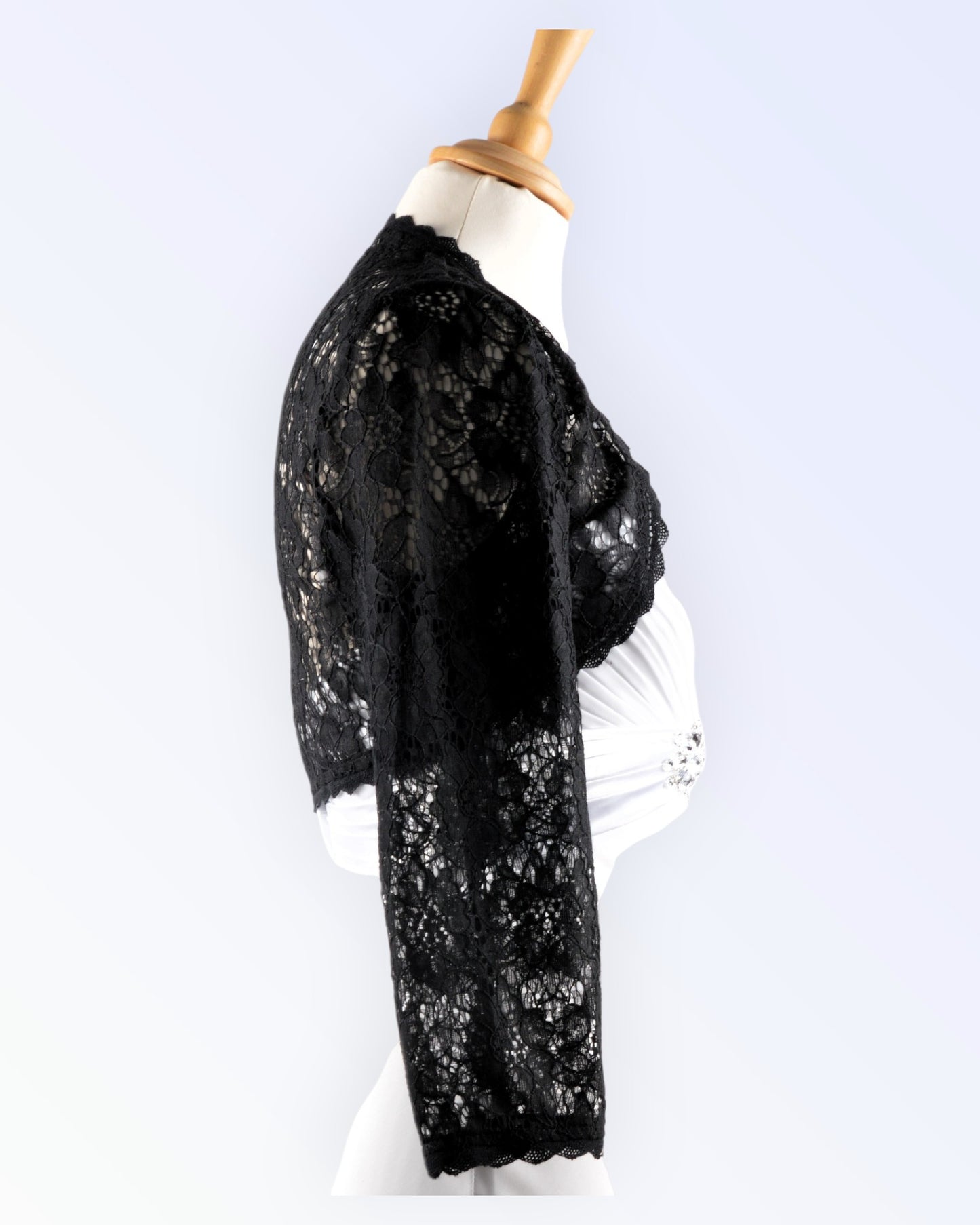 Black lace bolero