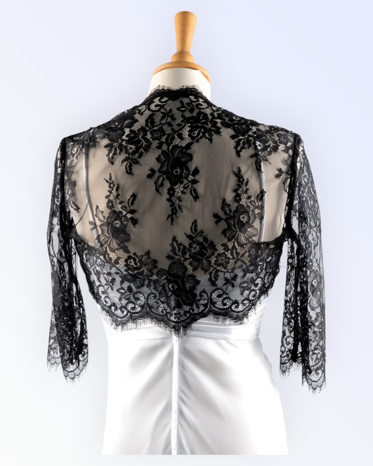 Black lace bolero