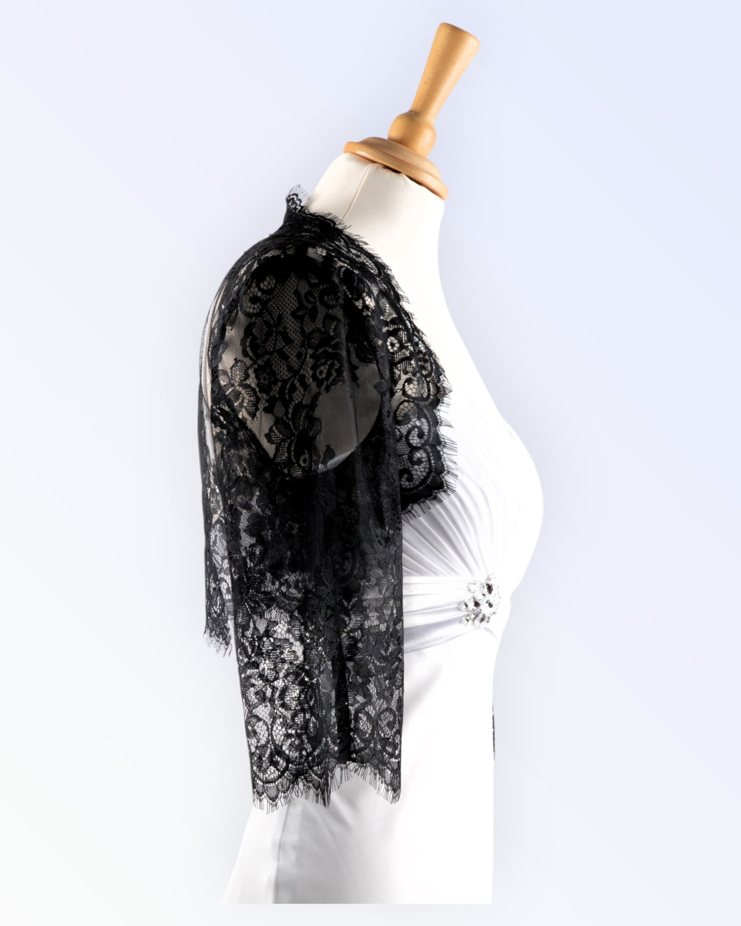 Black lace bolero