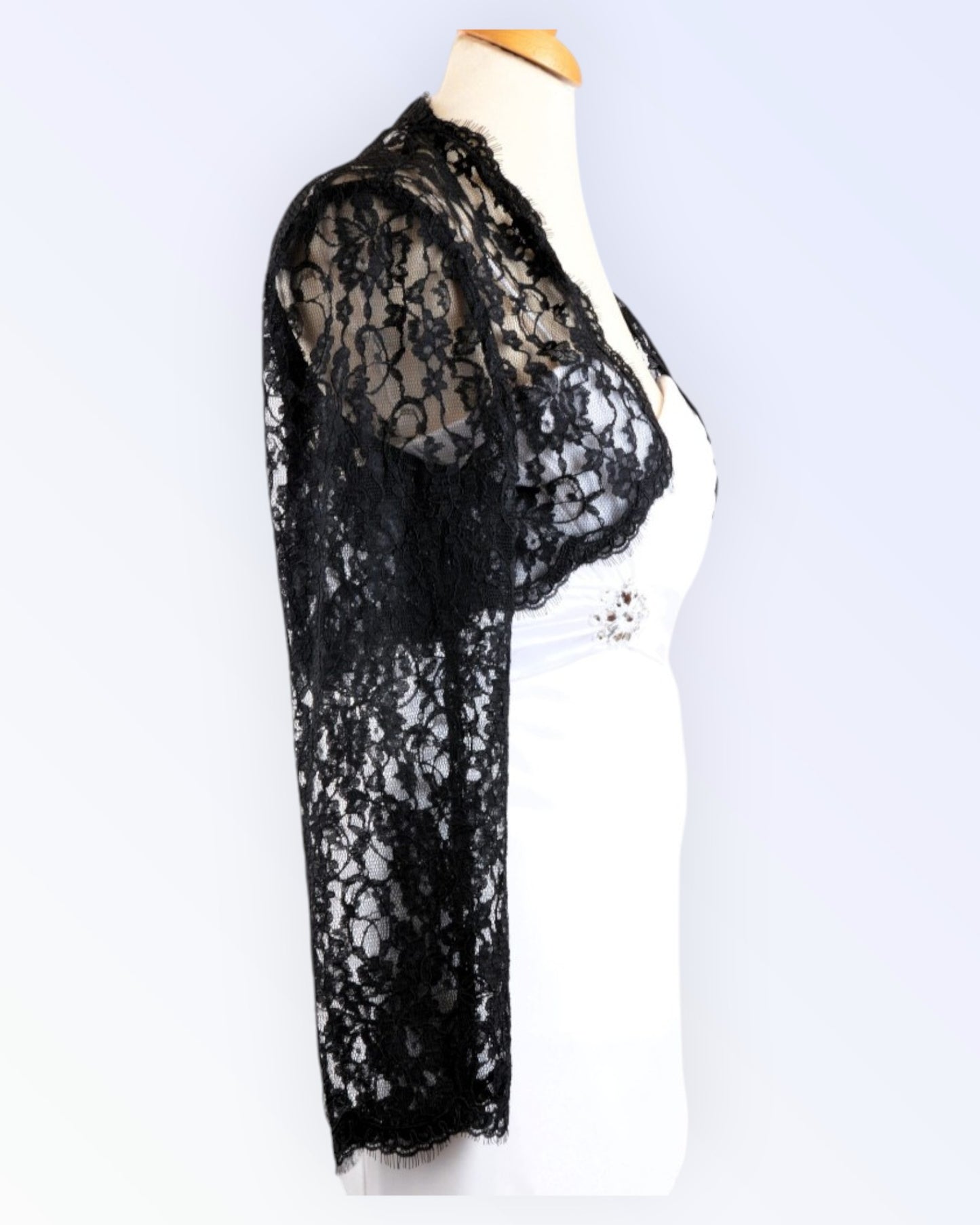Black lace bolero