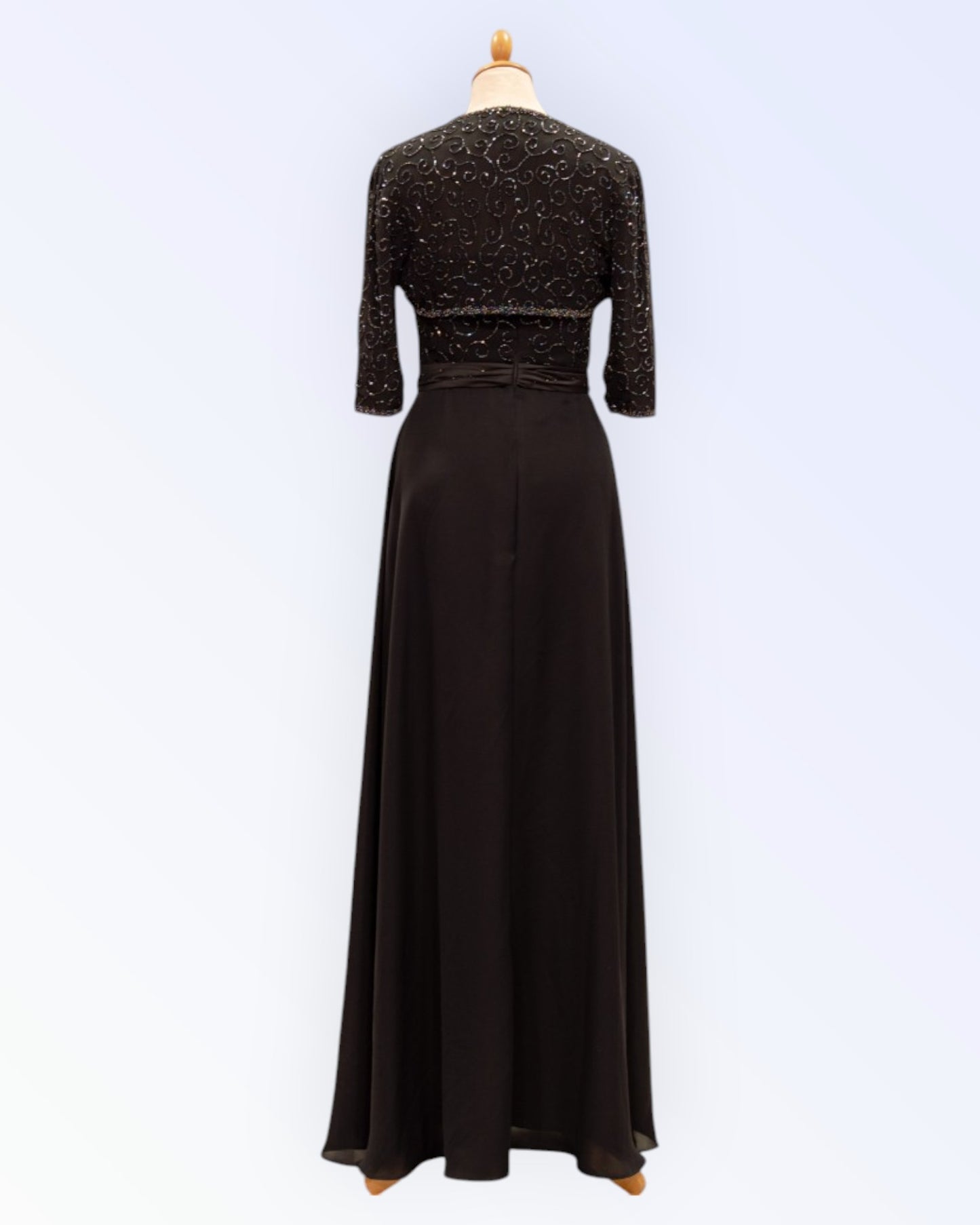 Festive black bolero
