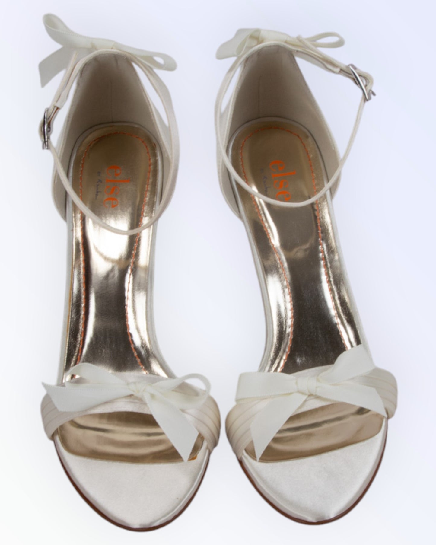 Else by Rainbow satin wedding shoes