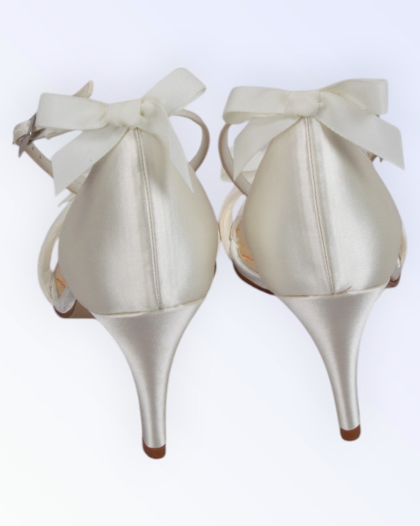 Else by Rainbow satin wedding shoes