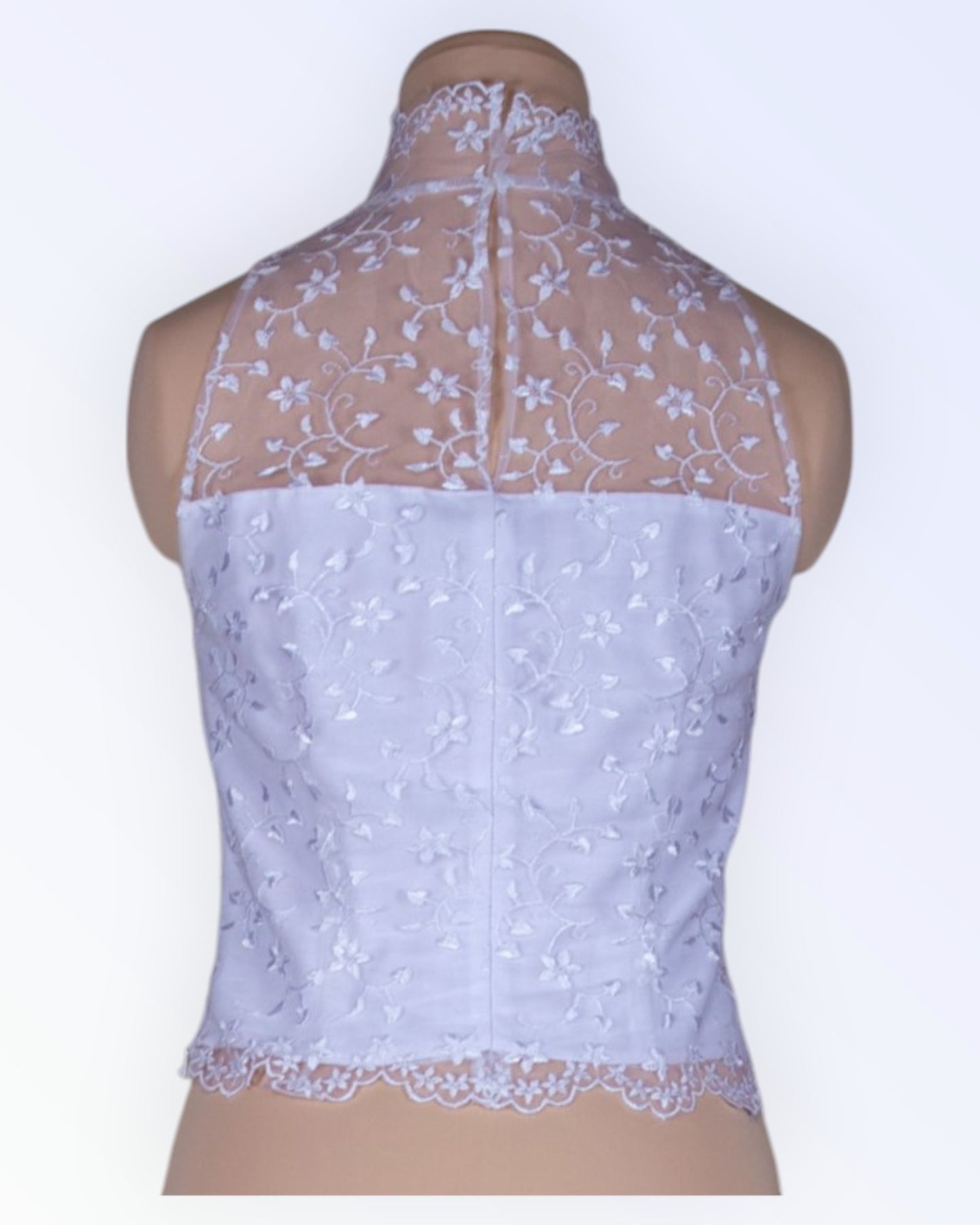 Valge pitsist top