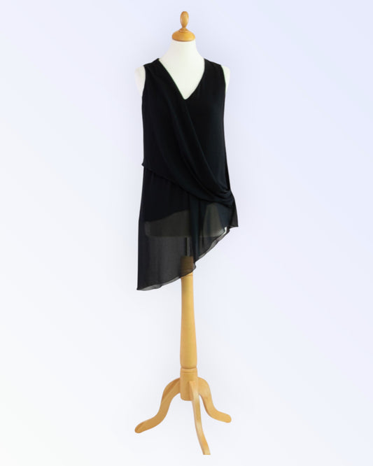 G.Sel black chiffon tunic