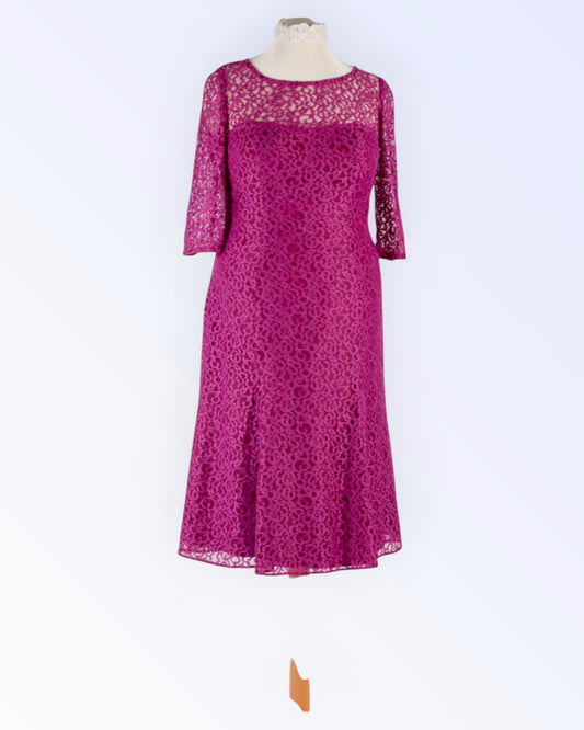 Purple lace dress