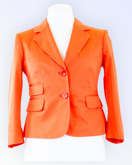 Roberto Verino orange cotton summer jacket