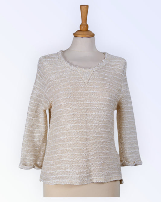 Indigo beige top