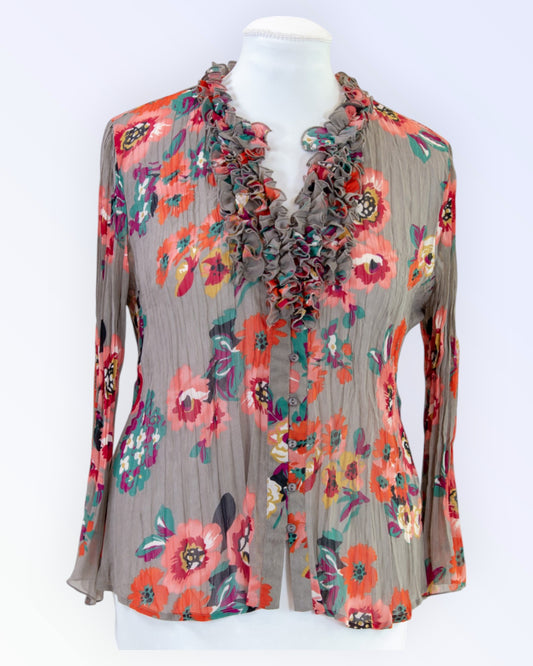 Kriss Sweden floral blouse