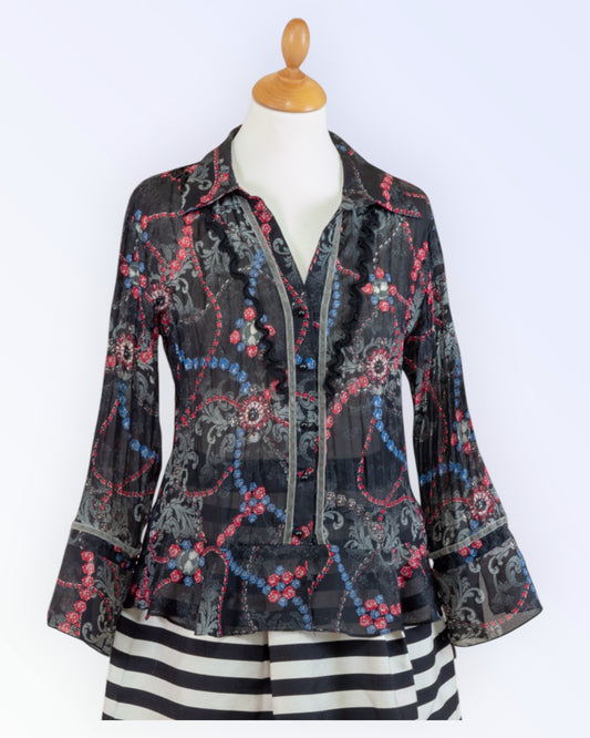 Kriss Sweden floral blouse