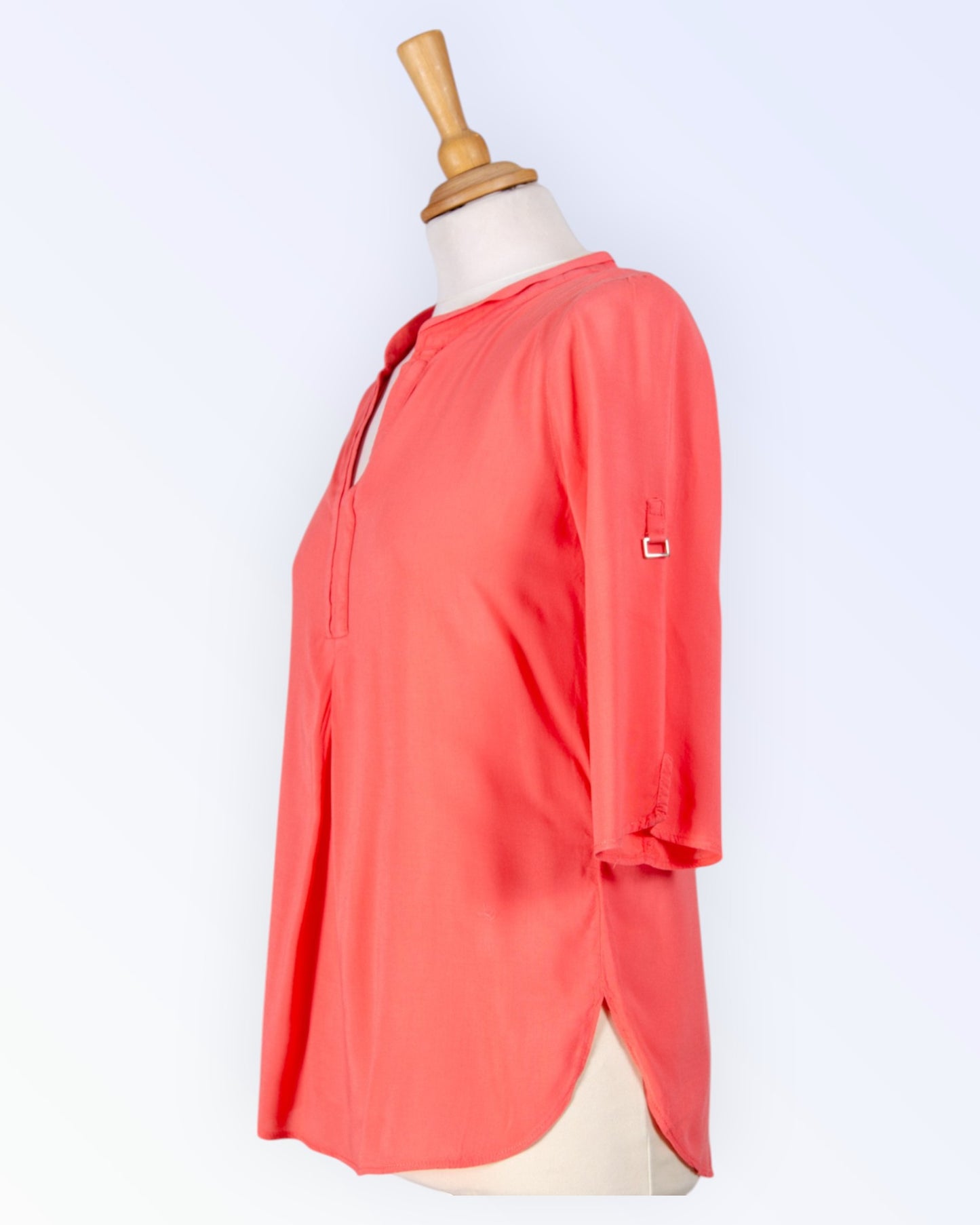 Coral pink blouse