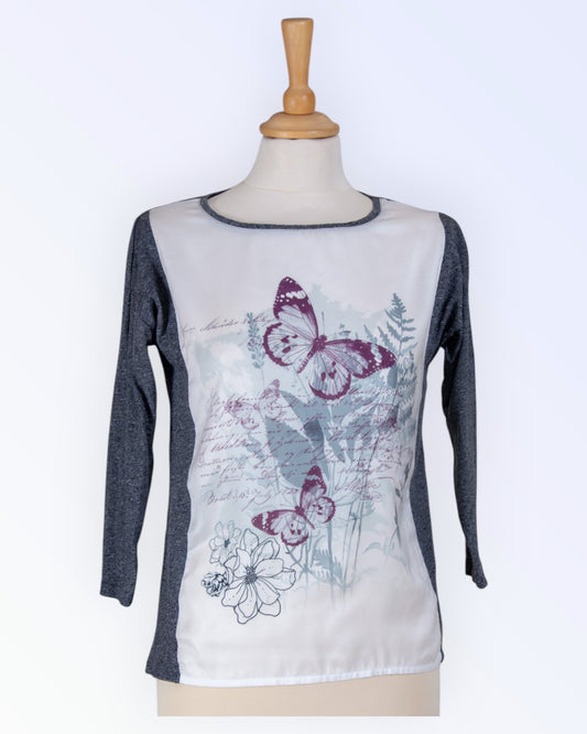 Butterfly pattern top