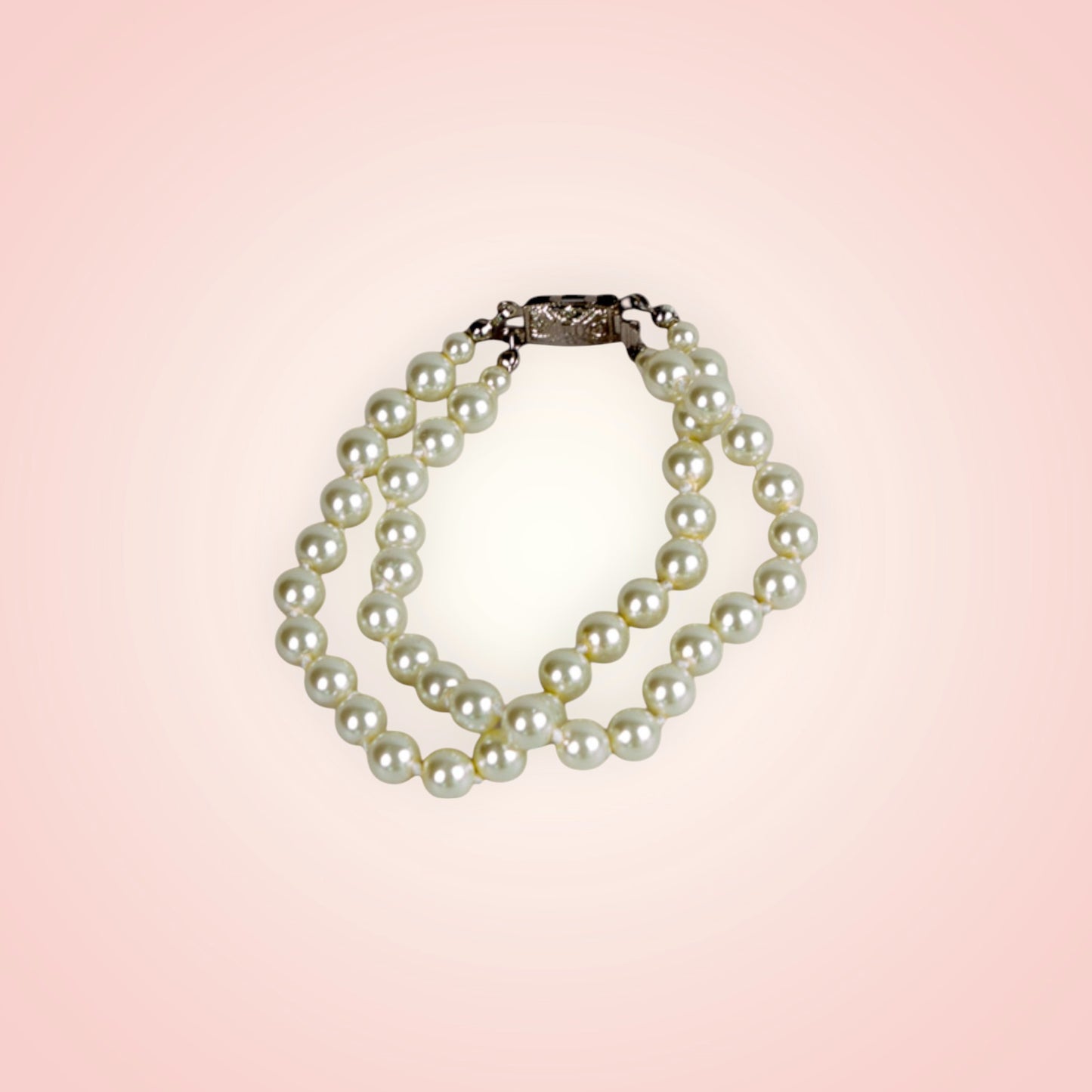 Glass bead bracelet
