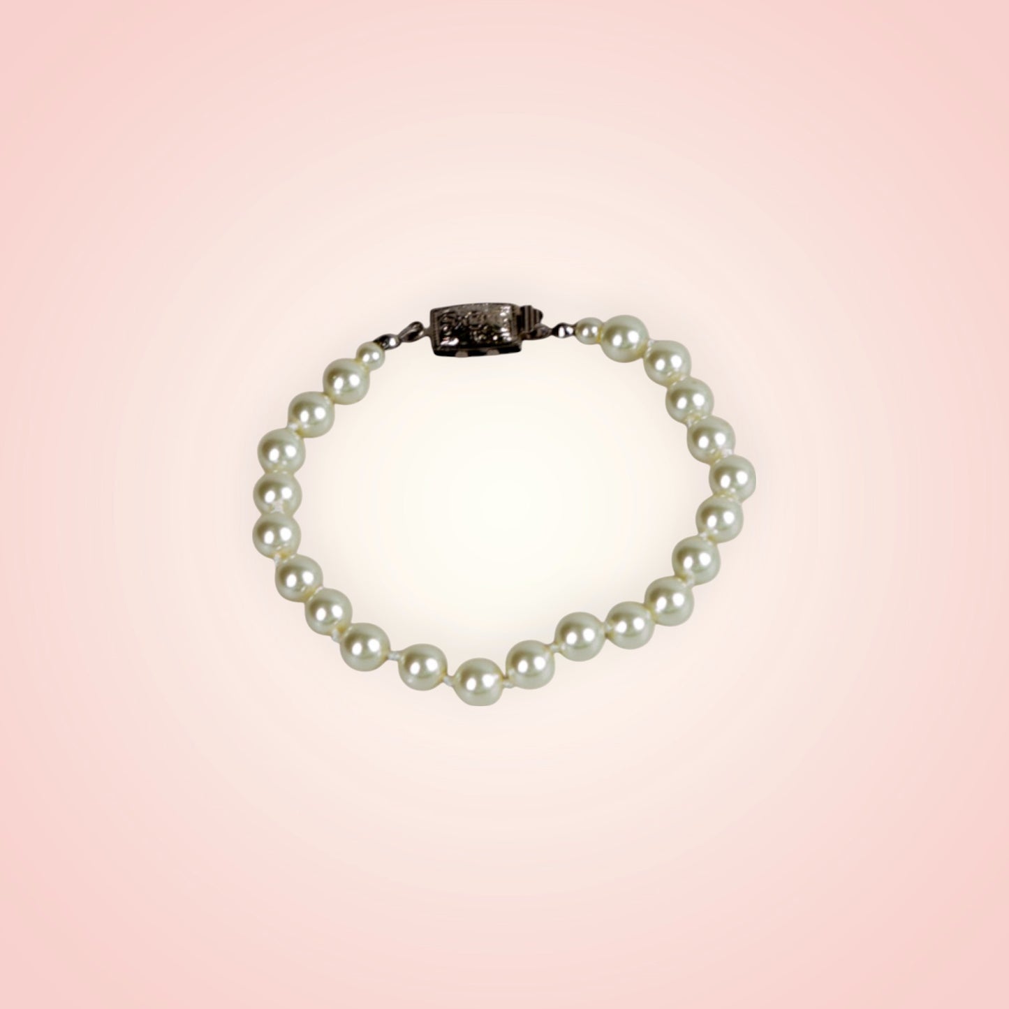 Glass bead bracelet