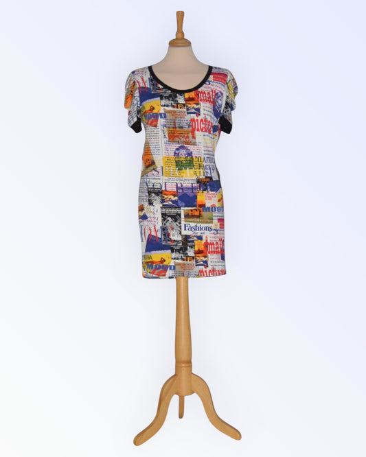 Cinema Donna colorful knit dress