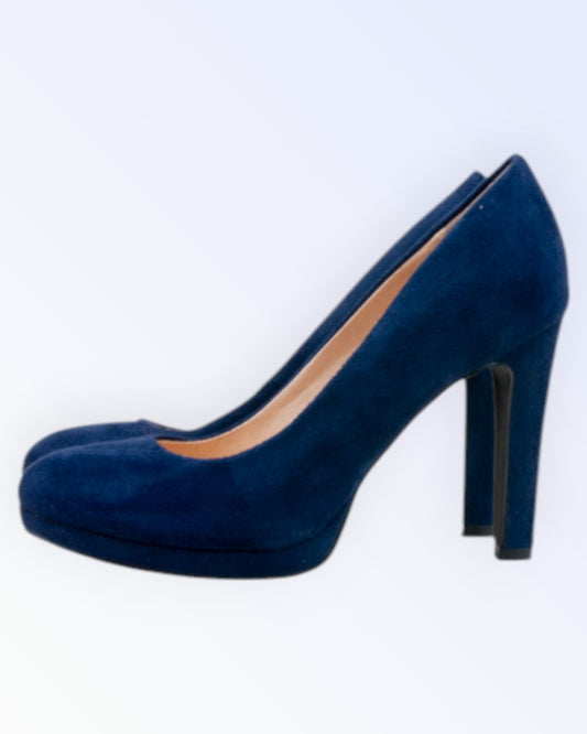Buffalo Shoes -tummansiniset platform-kengät